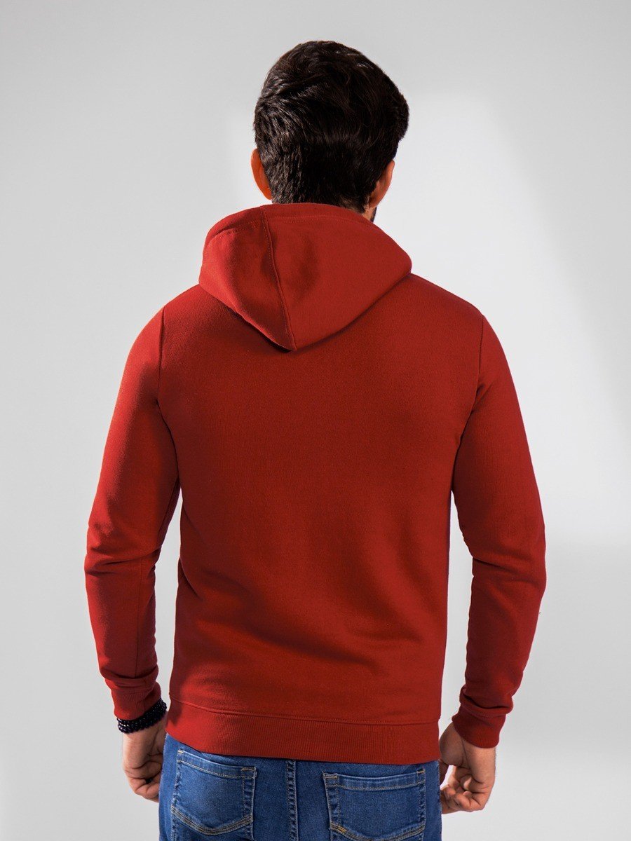 Edenrobe - Men's Rust Hoodie - EMTH20-001