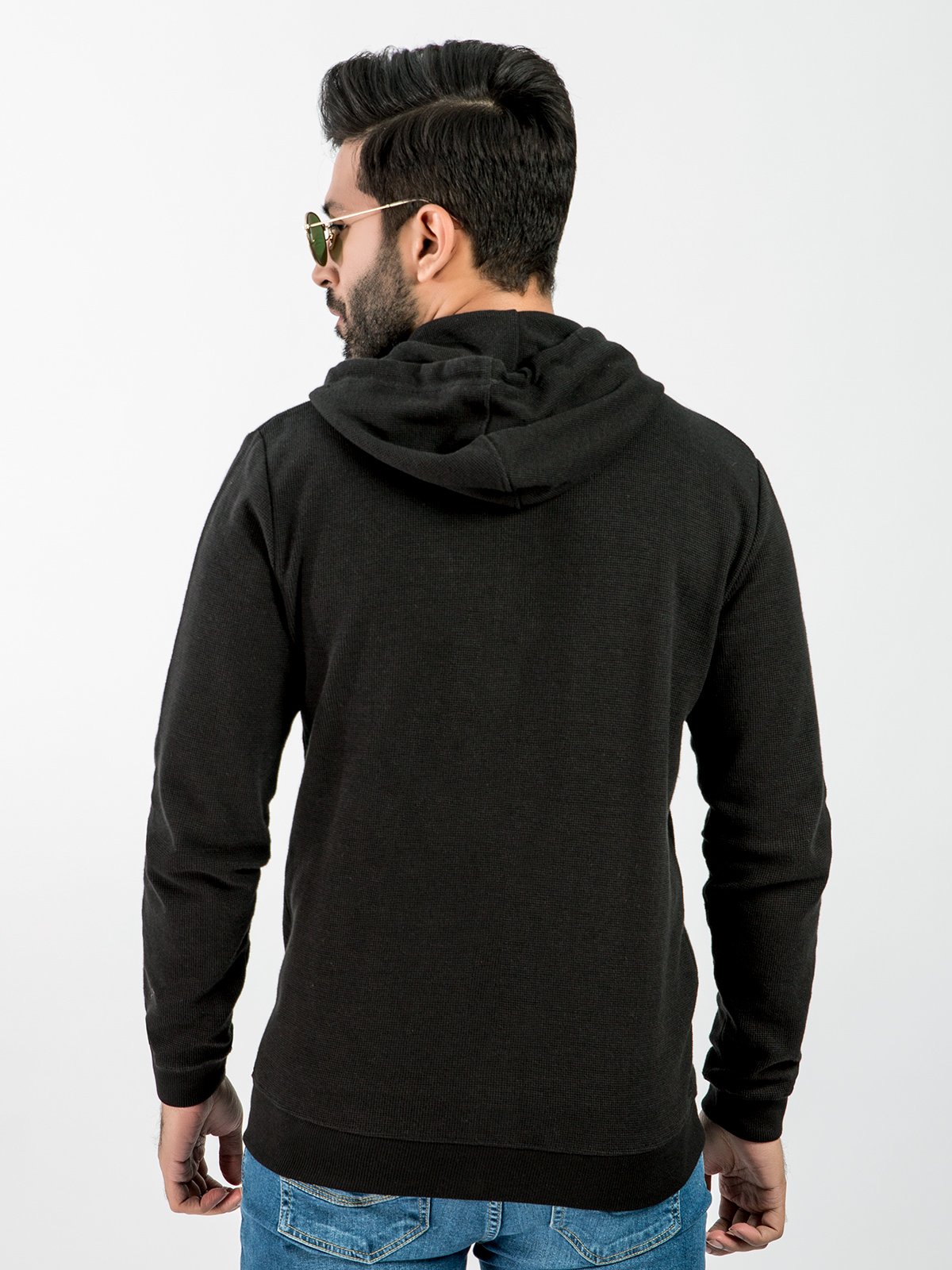 Edenrobe - Men's Black Hoodie - EMTH20-004