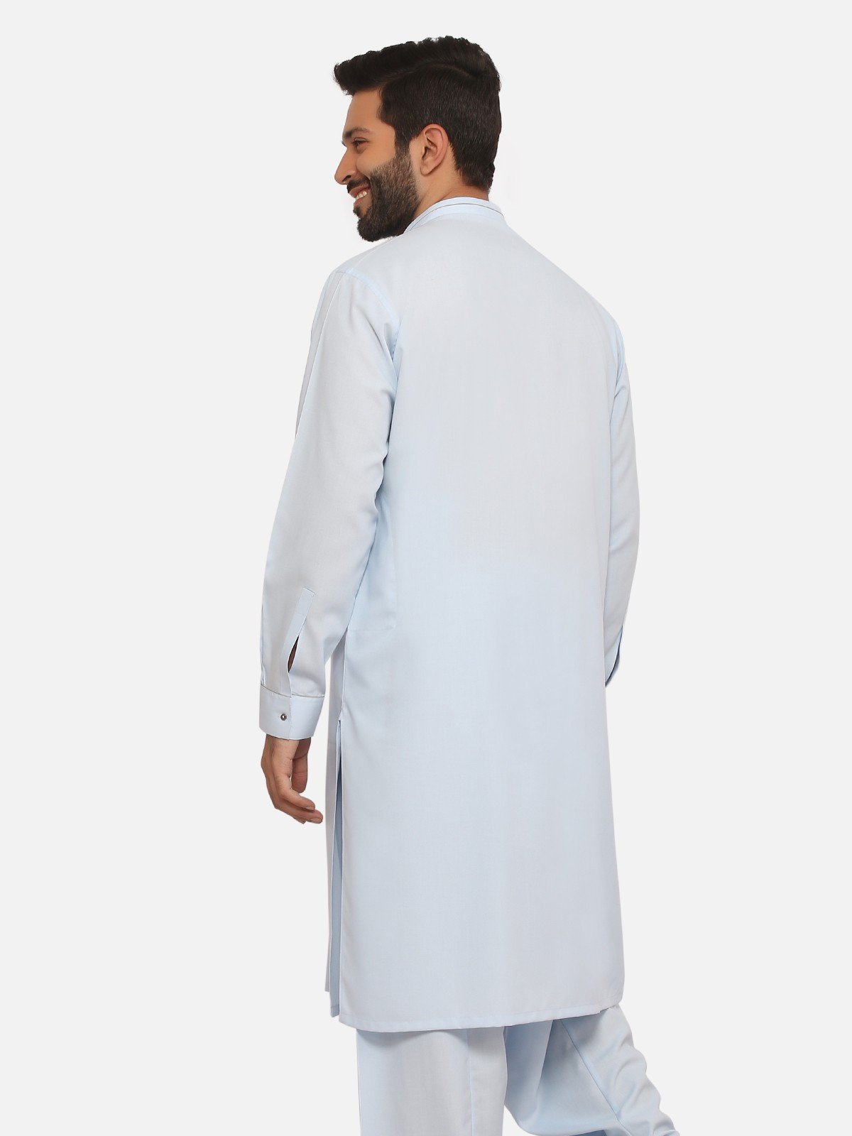 Edenrobe - Men's Sky Blue Kurta Shalwar - EMTKS20S-40864