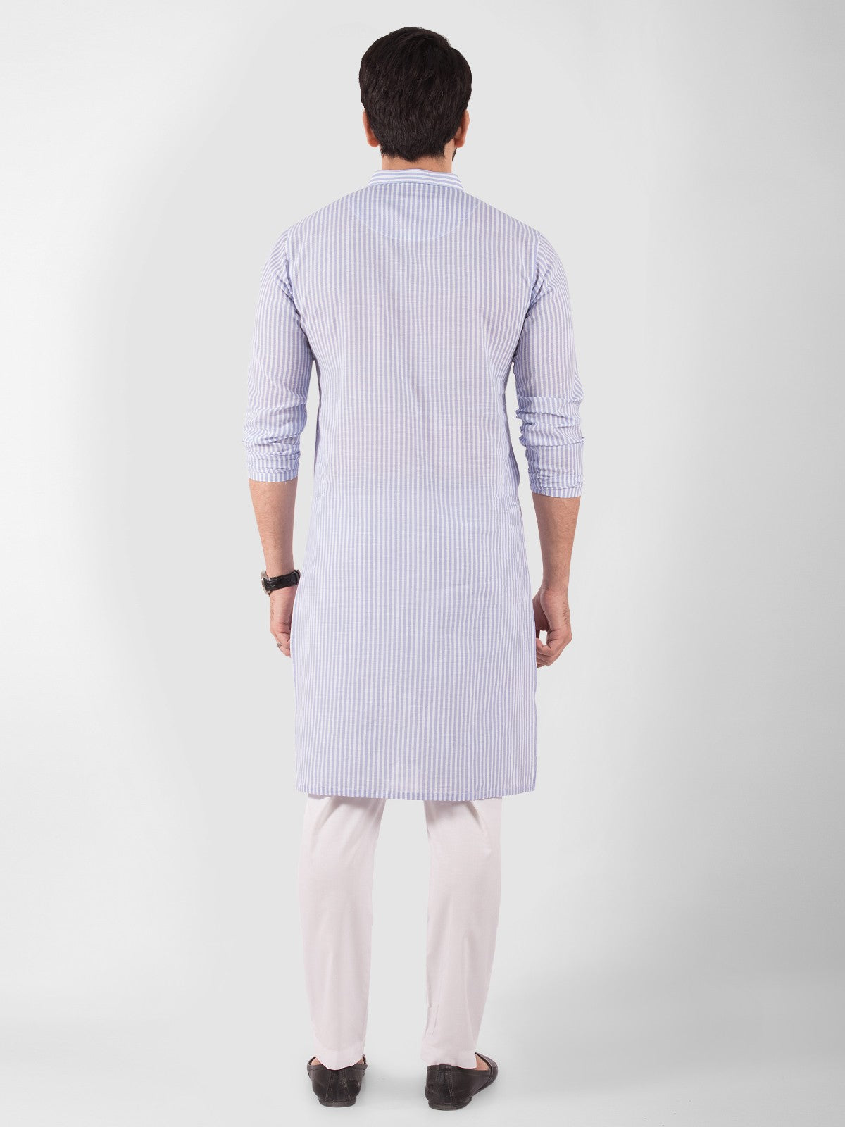 Edenrobe - Men's Blue & White Kurta - EMTK20S-9872