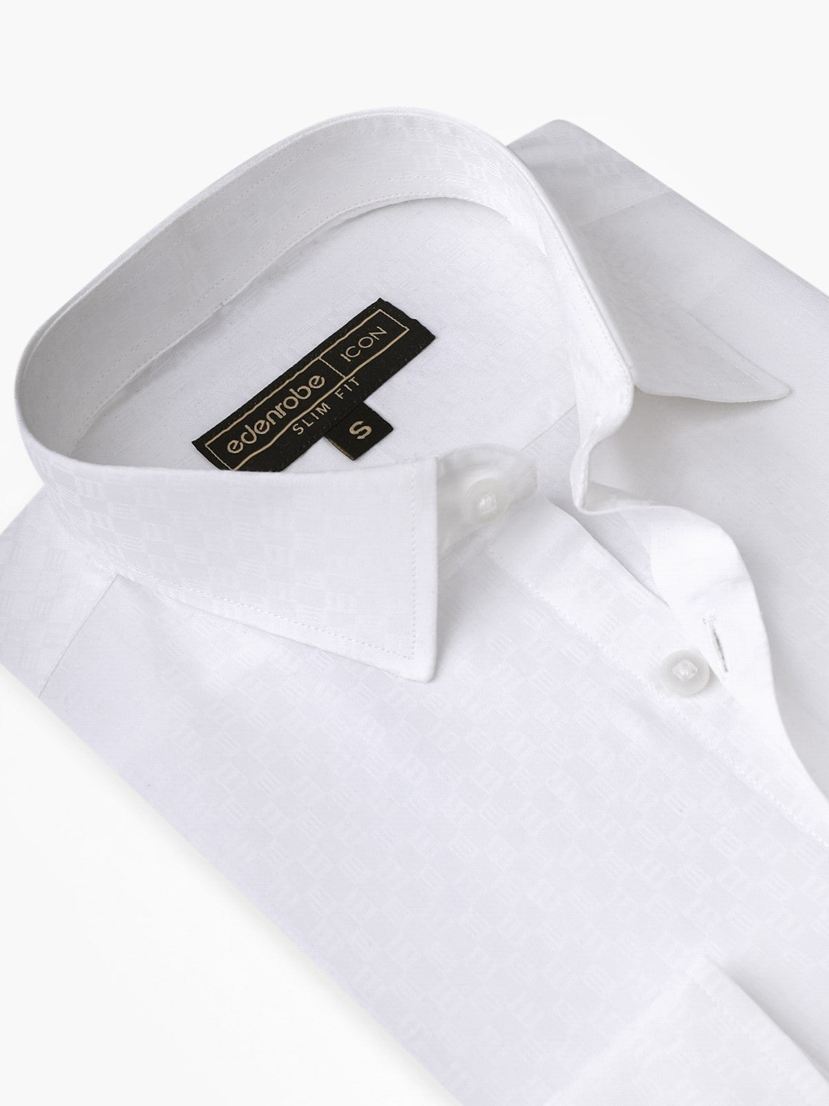 Edenrobe - Men's White Shirt - EMTSI20-50176