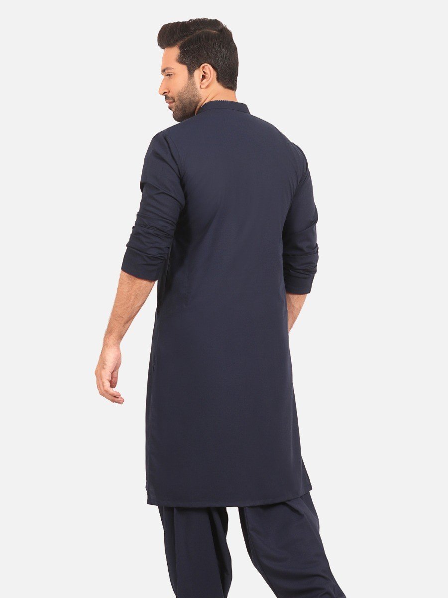 Edenrobe - Men's Navy Blue Swish Collection - EMTSW20S-9897