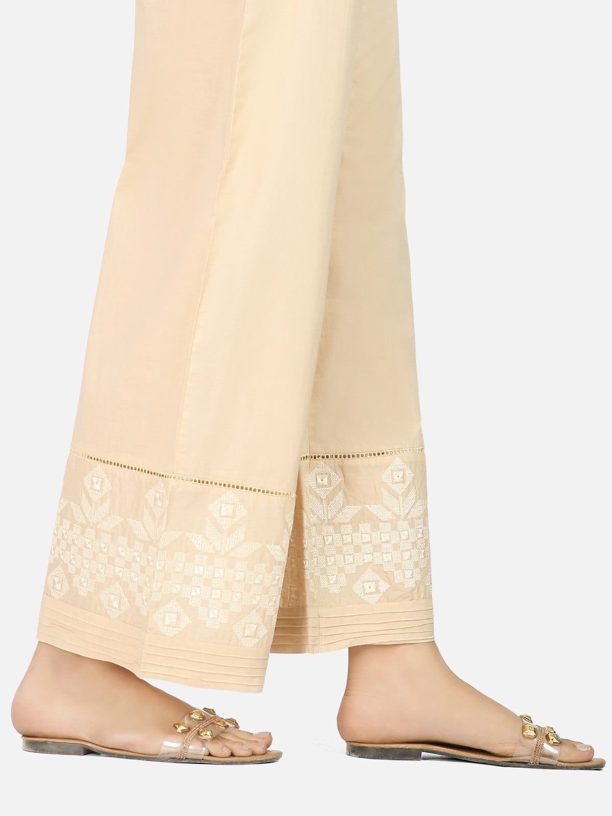 Edenrobe - Women's Beige Trouser - EWBE20-76265