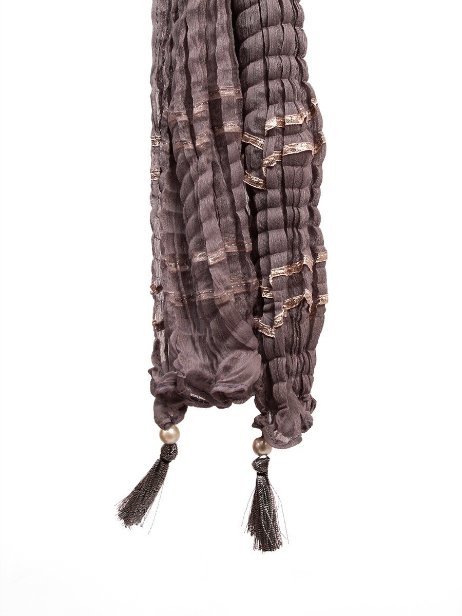 Edenrobe - Women's Grey Dupatta - EAWD20-013