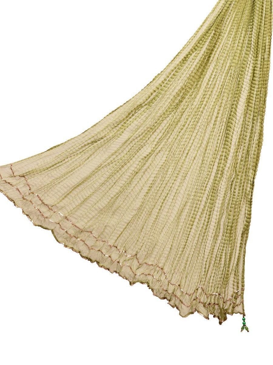 Edenrobe - Women's Light Green Dupatta - EAWD20-022