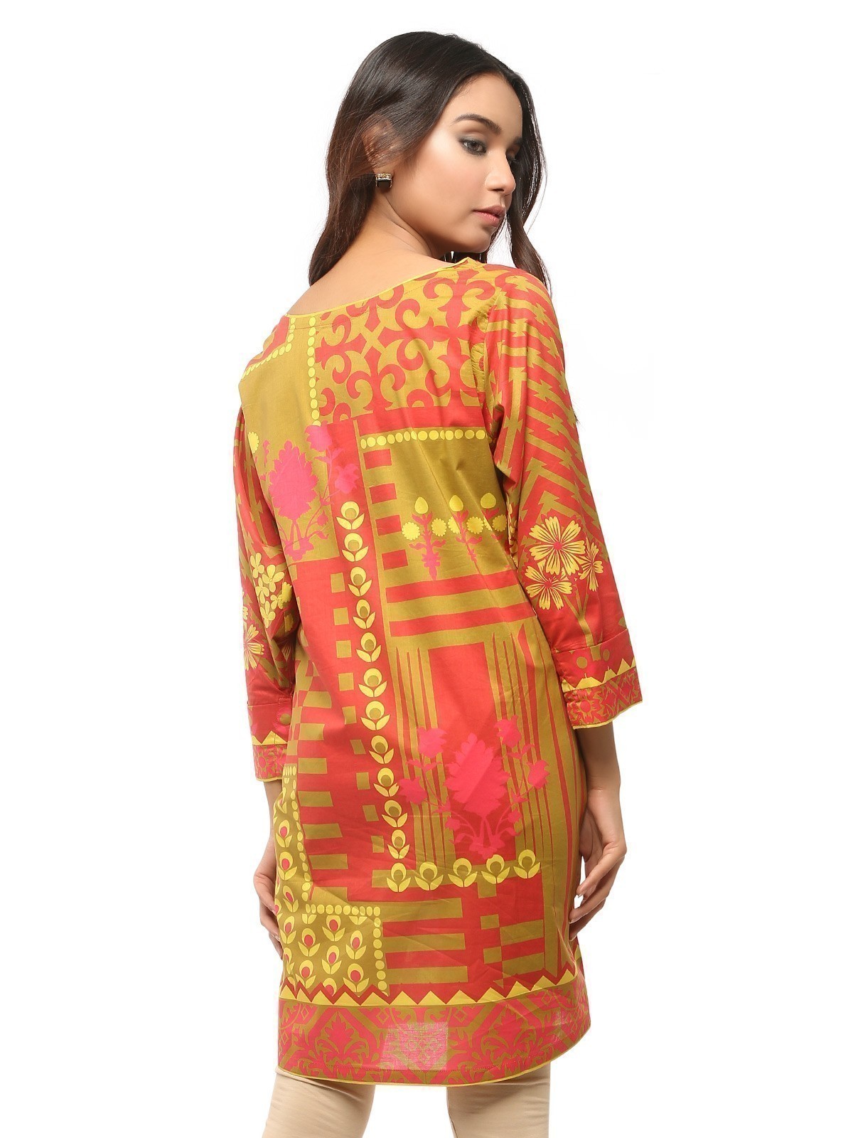 Edenrobe - Pret 1Pc Printed Cambric Shirt - EWTKA20-66763