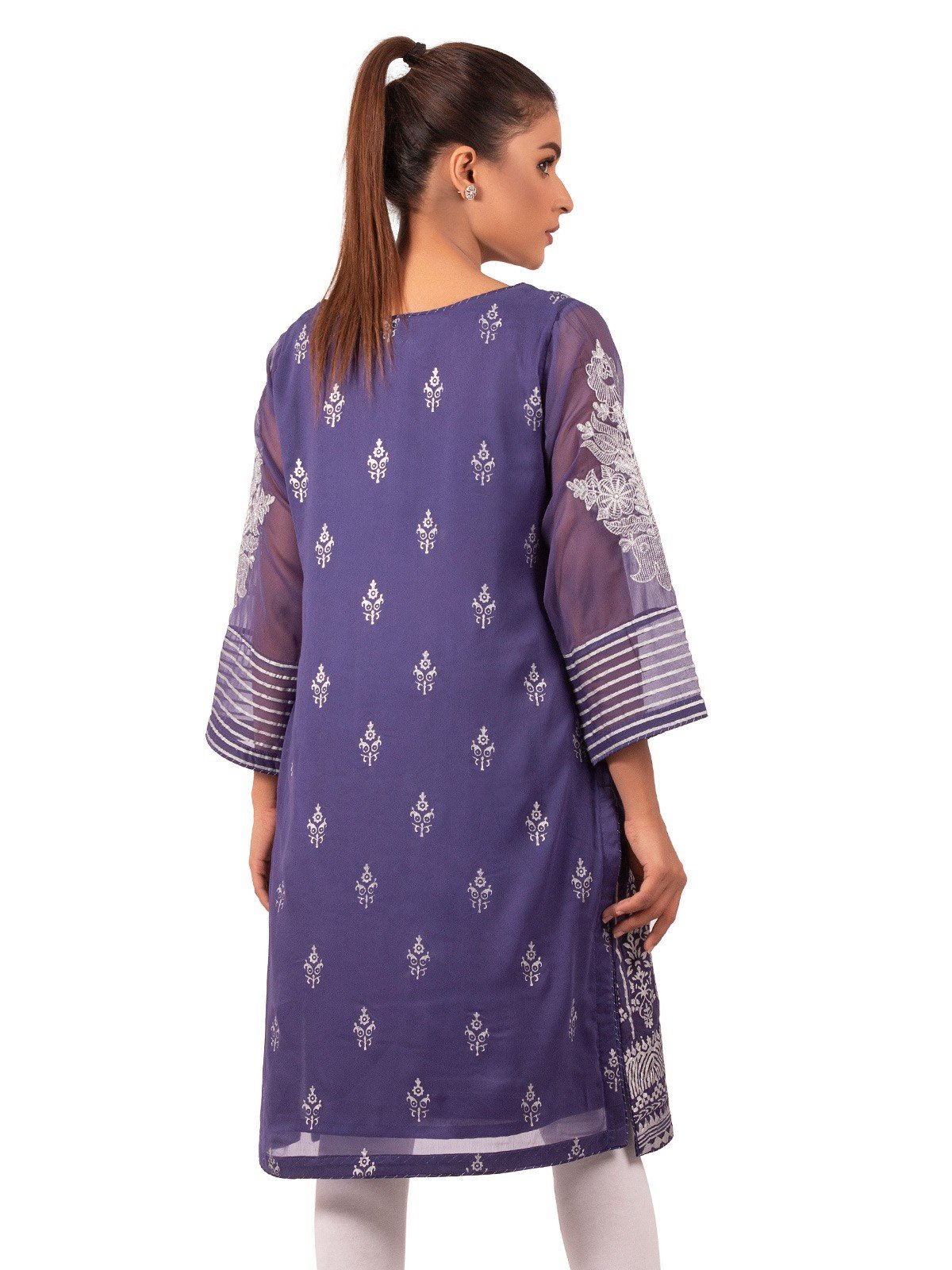 Edenrobe - Pret 1Pc Embroidered Polyester Shirt - EWTKE20-66941