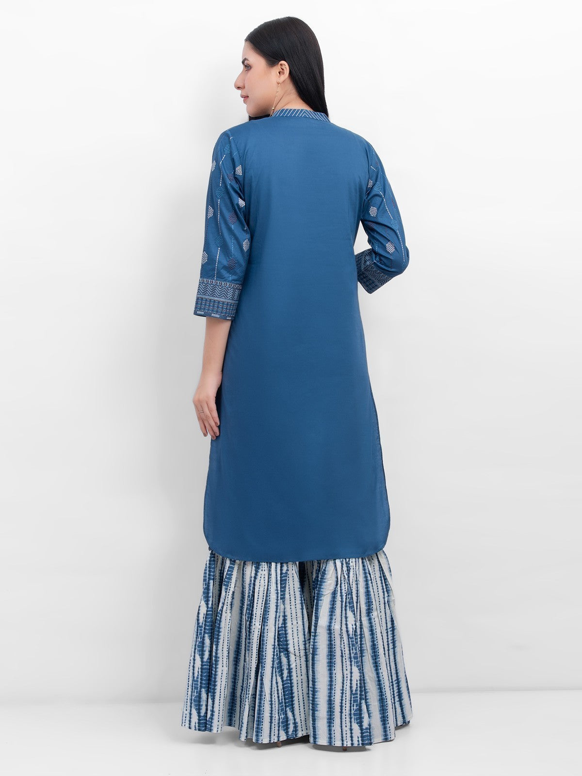 Edenrobe - Pret 2Pc Embroidered Cotton Shirt Trouser - EWTKE20-67125 (2-PCS)