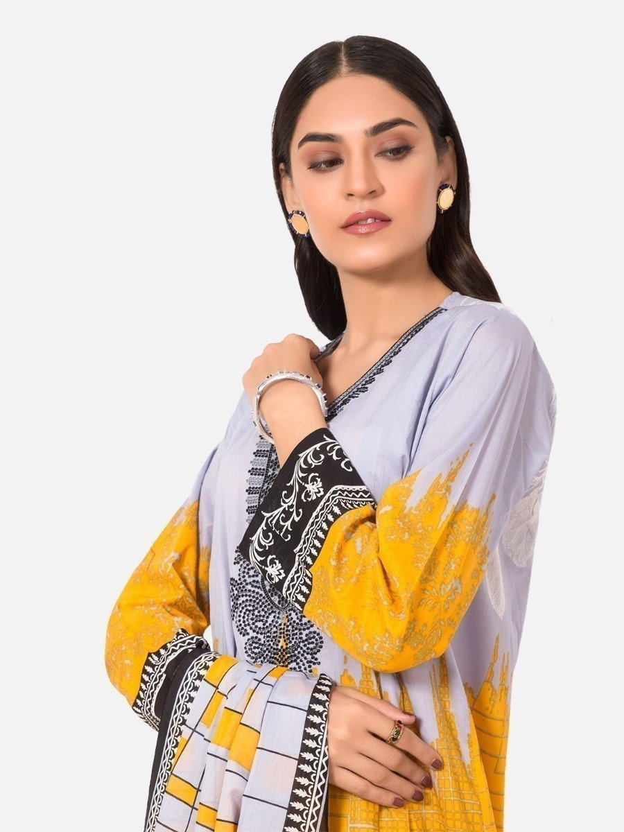 Edenrobe - Pret 3Pc Embroidered Lawn Suit - EWTKE20-67198 (3-PCS)