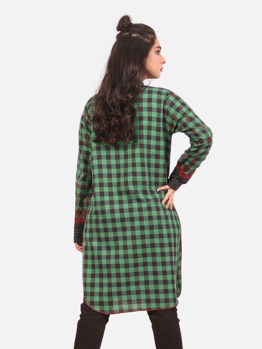 Edenrobe - Pret 1Pc Embroidered Cotton Shirt - EWTKE20-67250