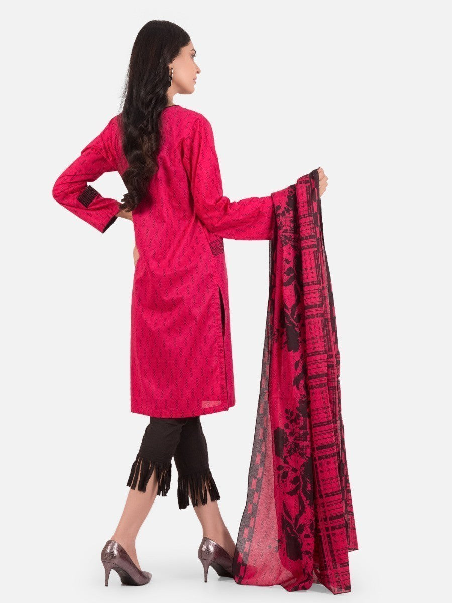 Edenrobe - Pret 2Pc Embroidered Lawn Shirt Dupatta - EWTKE20-67253 (2PC-D)