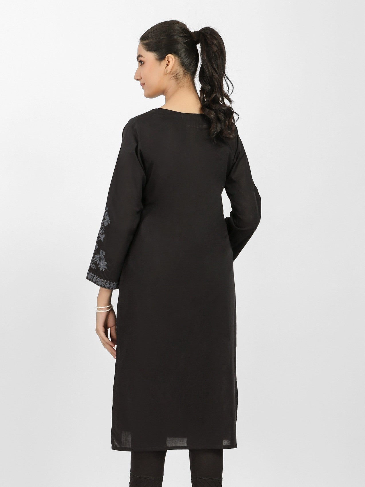 Edenrobe - Pret 1Pc Embroidered Cotton Shirt - EWTKE20-67259