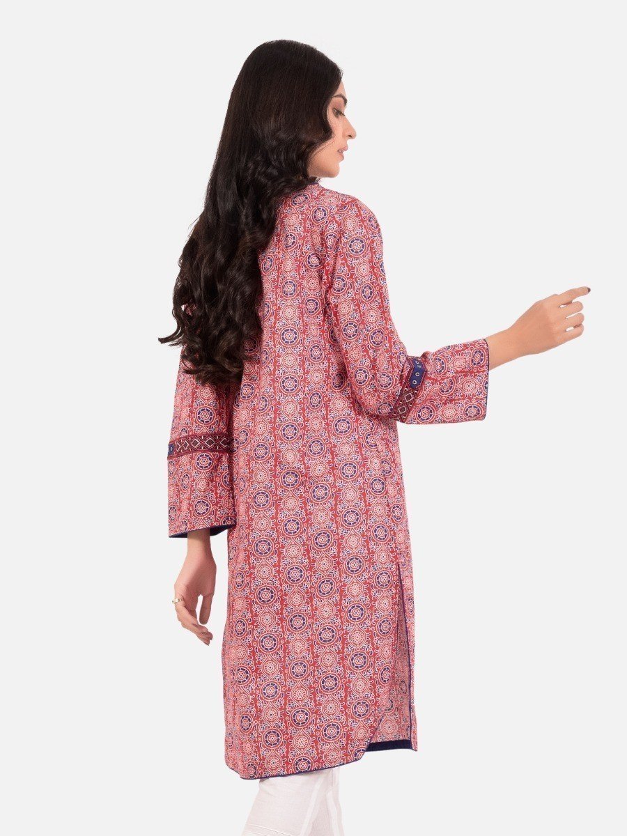 Edenrobe - Pret 1Pc Embroidered Red Shirt - EWTKE20-67275