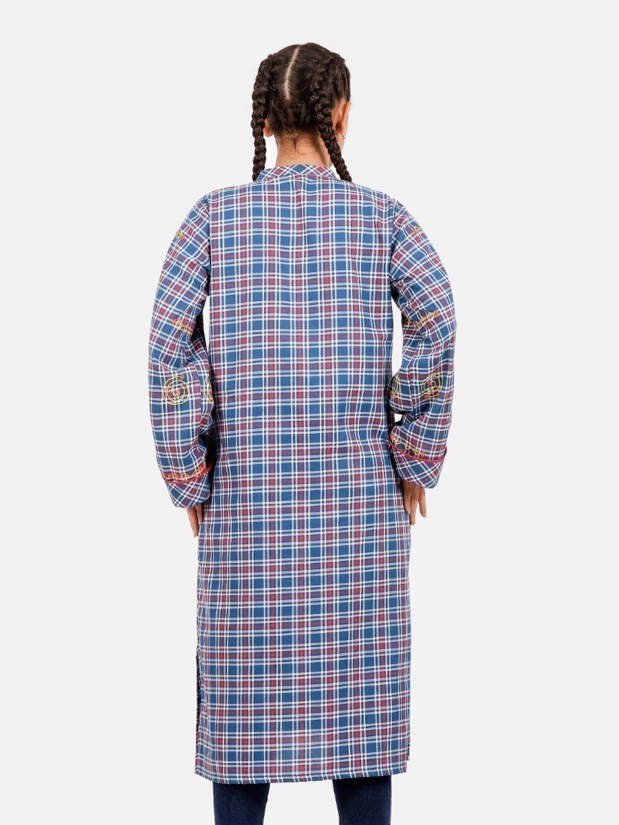 Edenrobe - Pret 1Pc Embroidered Cotton Shirt - EWTKE20-67406