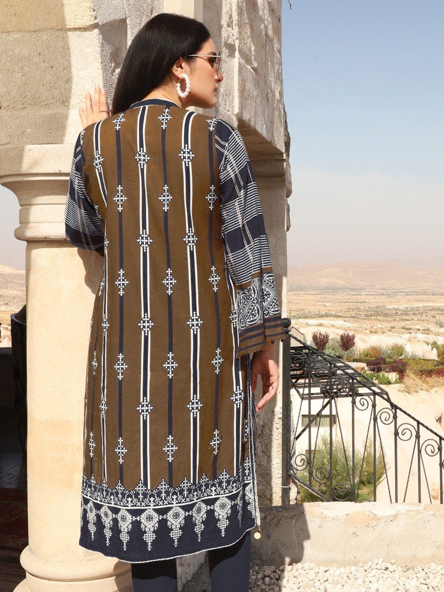 Edenrobe - EWU20W12-20203 Unstitched Multi Printed Cotton 1 Piece