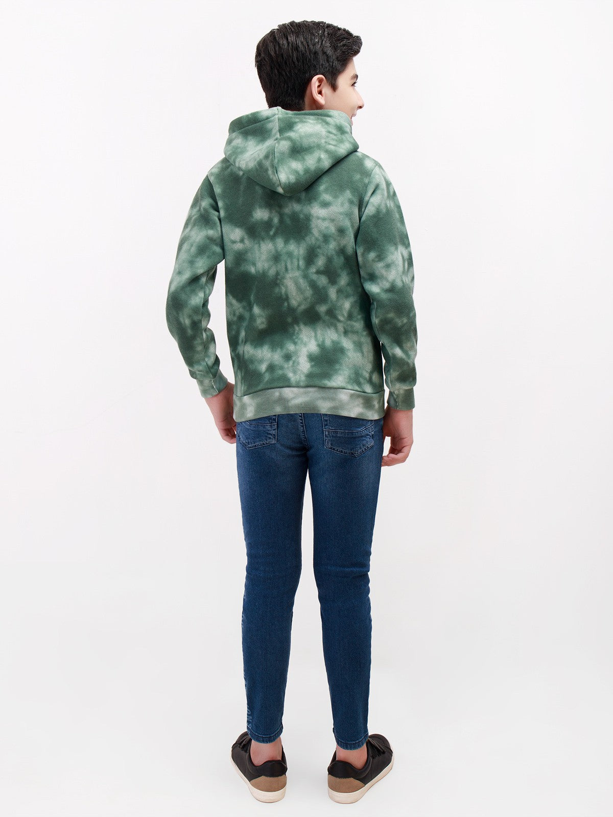 Edenrobe - Boy's Blue & Green Hoodie - EBTH21-011