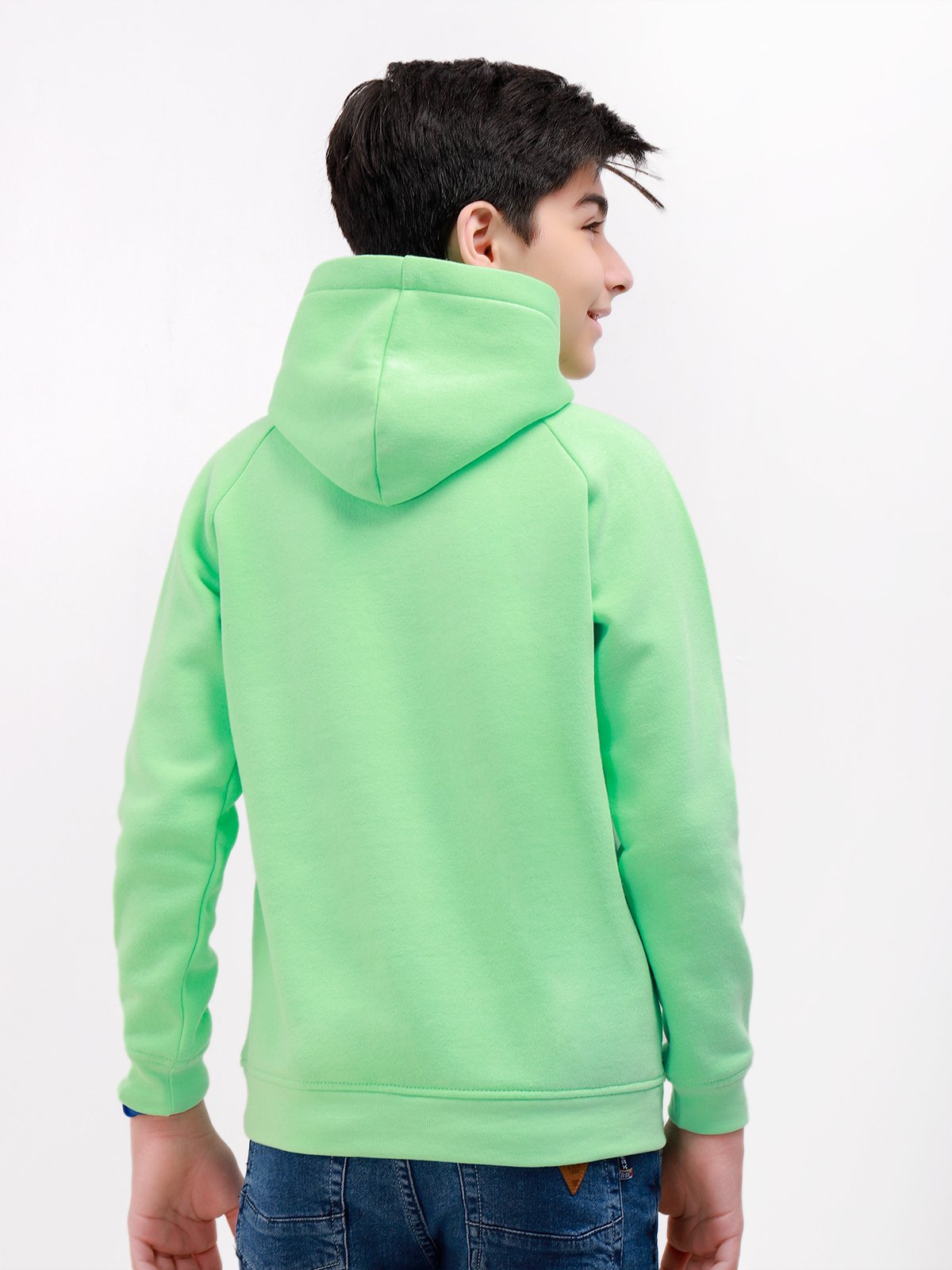 Edenrobe - Boy's Green Hoodie - EBTH21-016