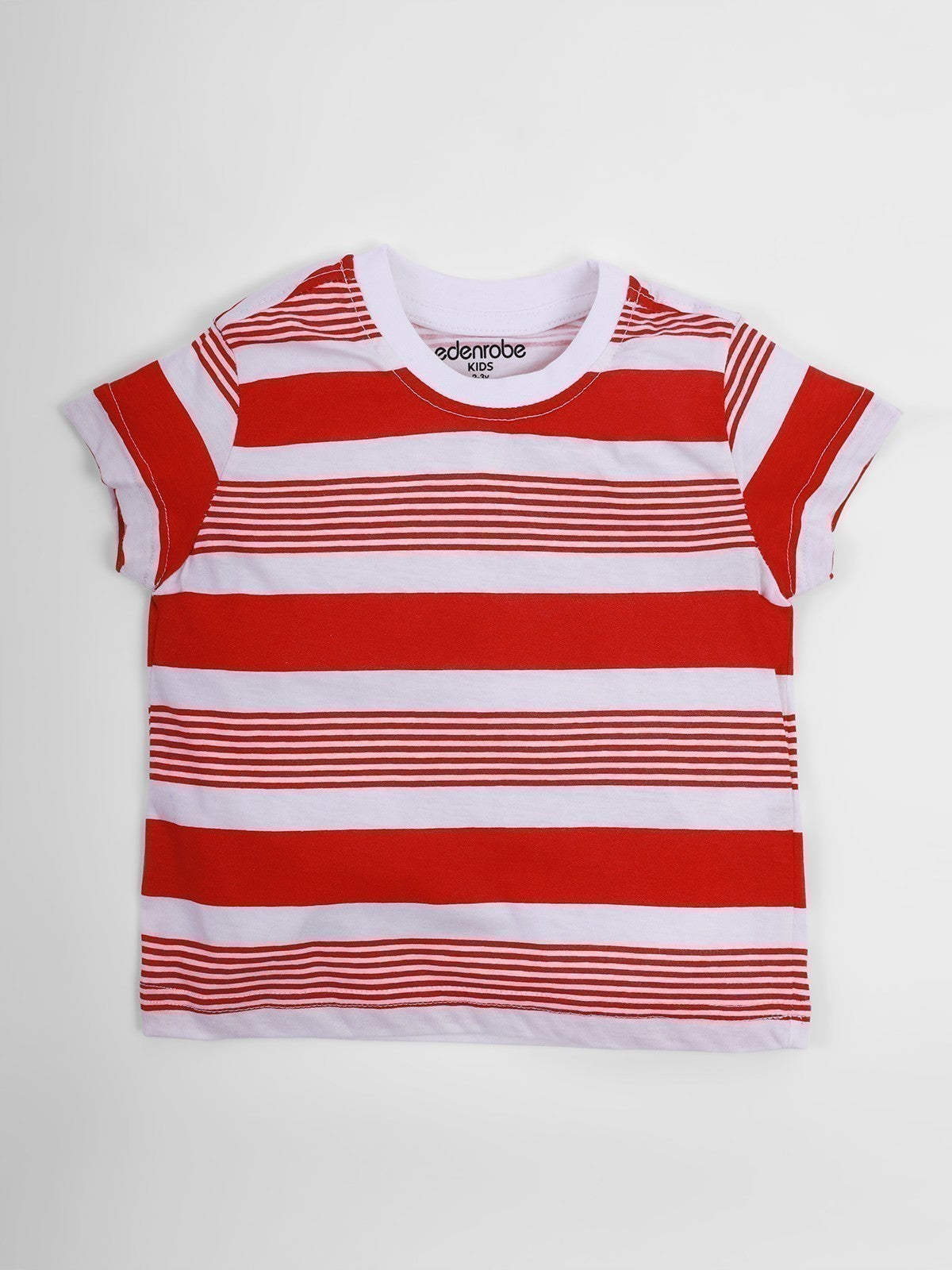 Edenrobe - Boy's White Red T-Shirt - EBTTS21-058