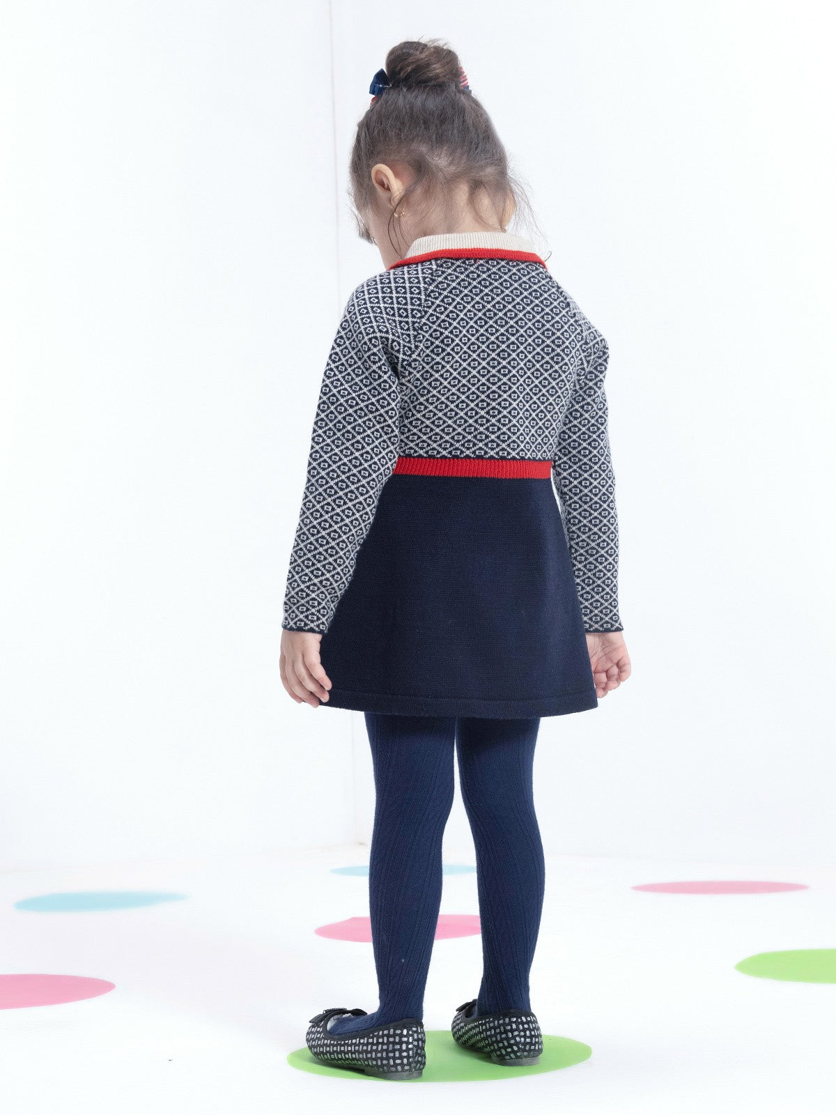 Edenrobe - Girl's Multi Sweater Frock - EGTF21W-007