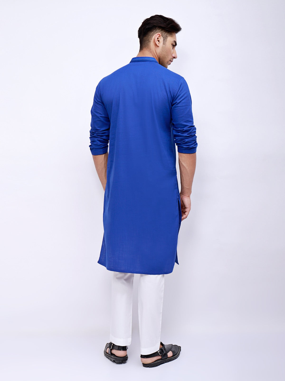 Edenrobe - Men's Royal Blue Kurta - EMTK21S-99045