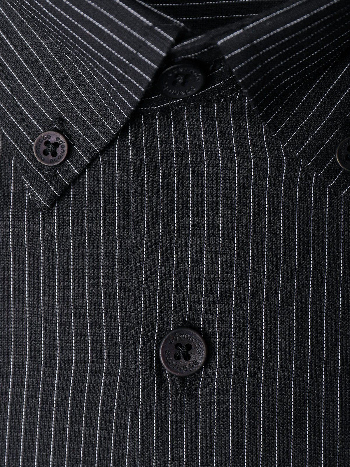 Edenrobe - Men's Striped Black Shirt - EMTSI21-50232