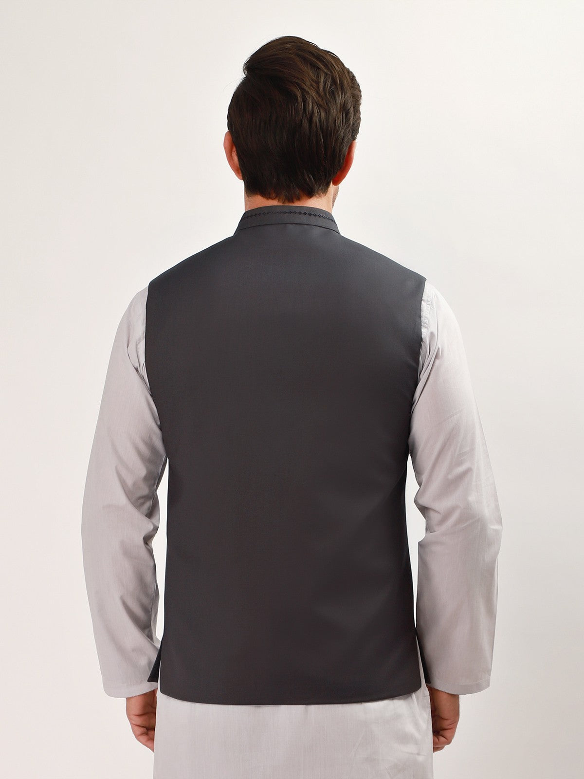 Edenrobe - Men's Grey Waist Coat - EMTWC21-35746