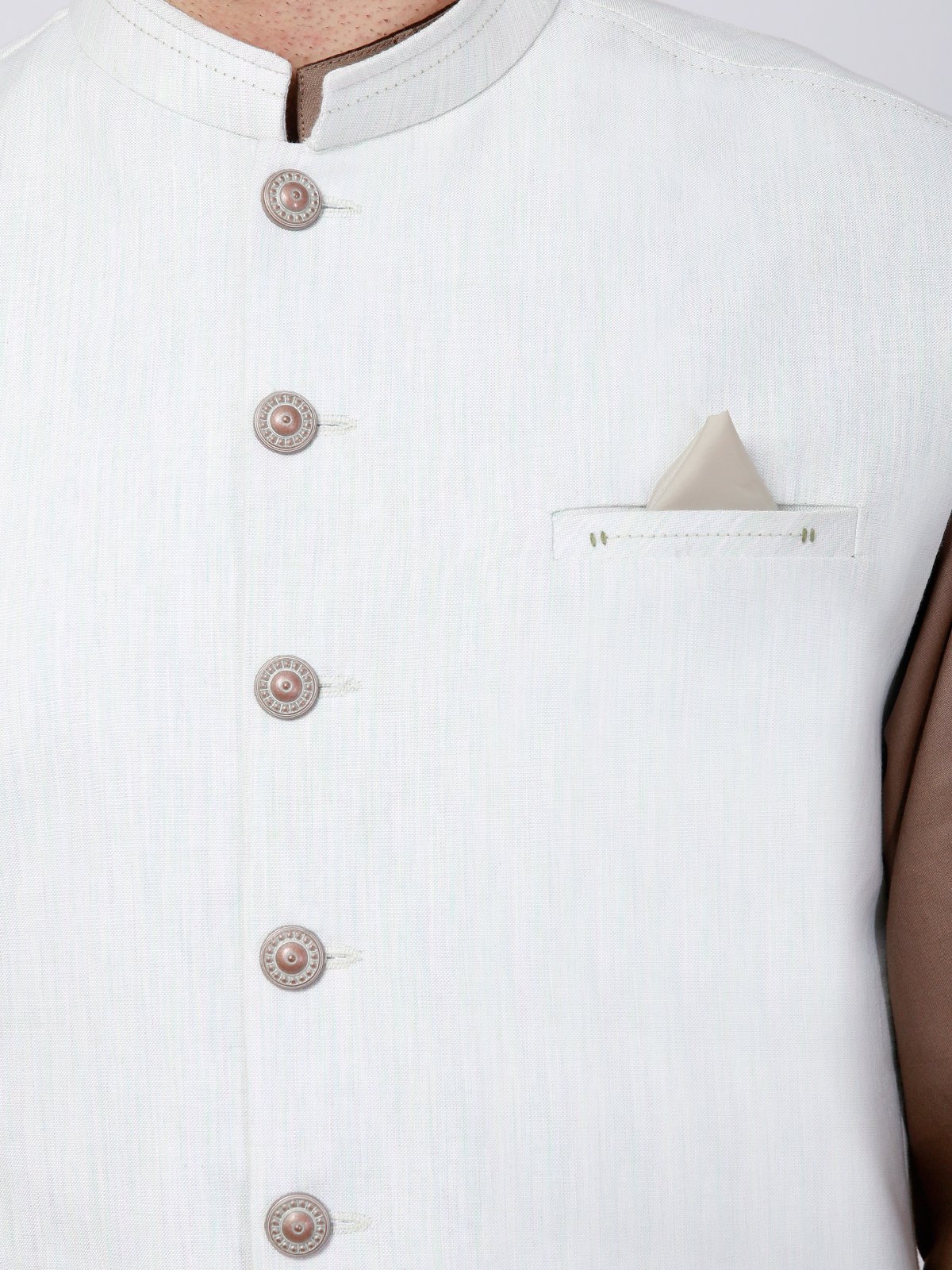 Edenrobe - Men's Ice Green Waist Coat - EMTWC21-35770