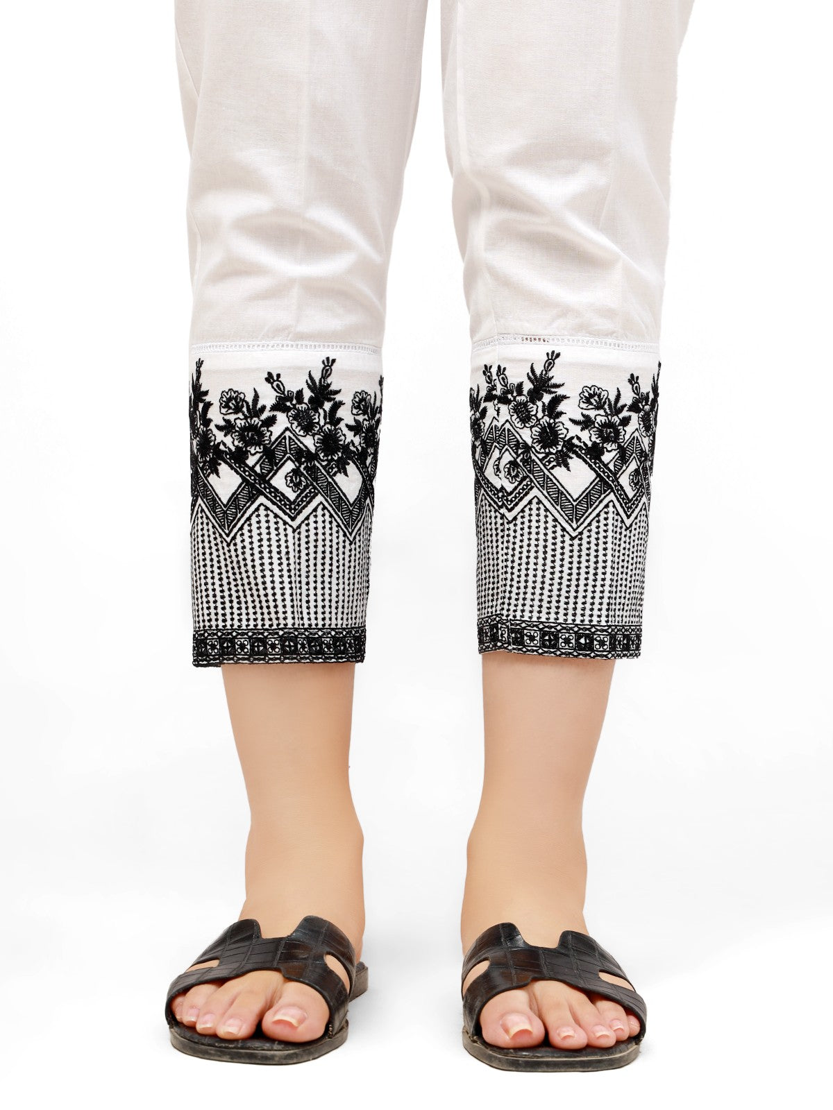 Edenrobe - Women's White Trouser - EWBE21-76302