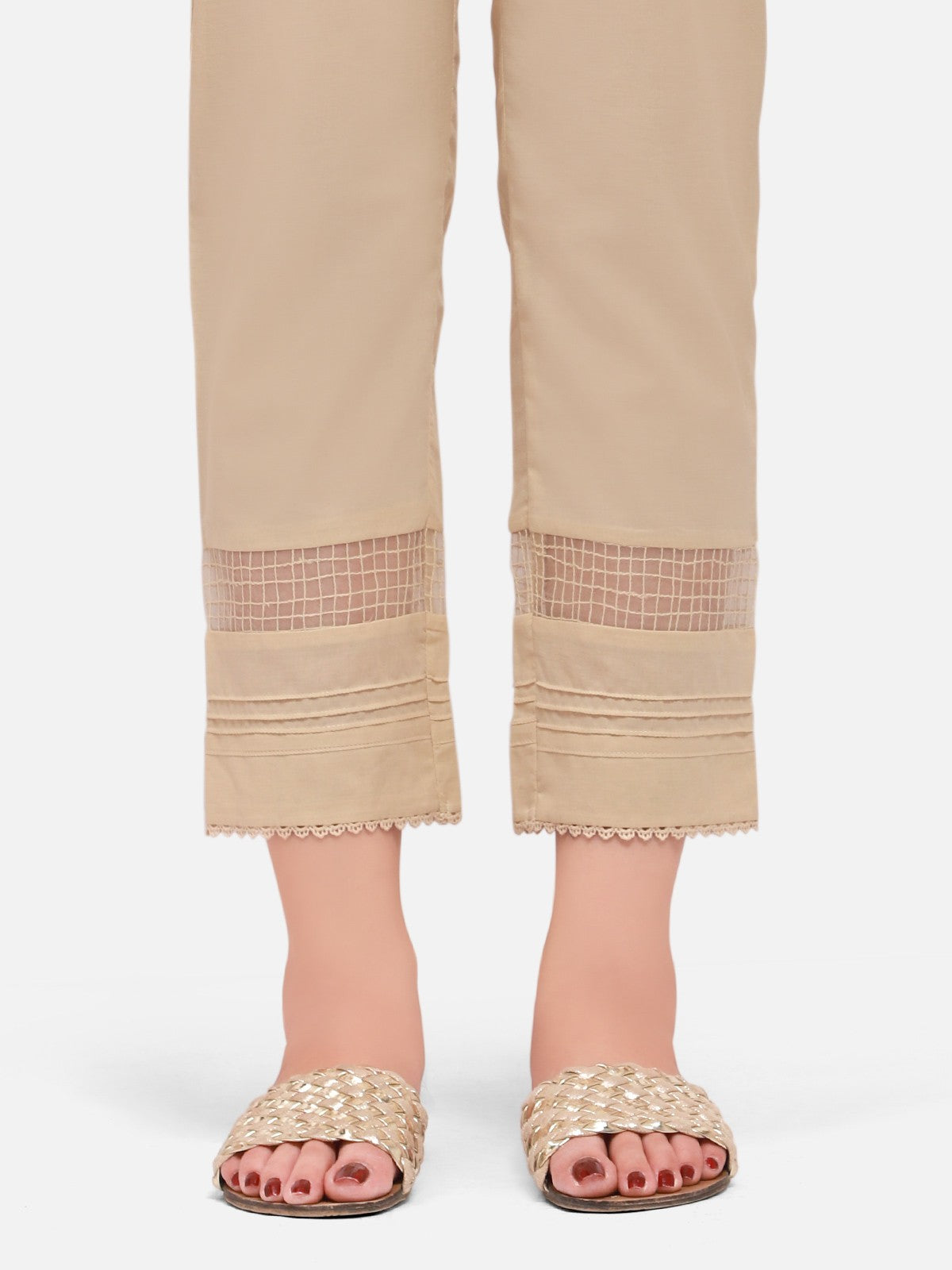 Edenrobe - Women's Beige Trouser - EWBE21-76309