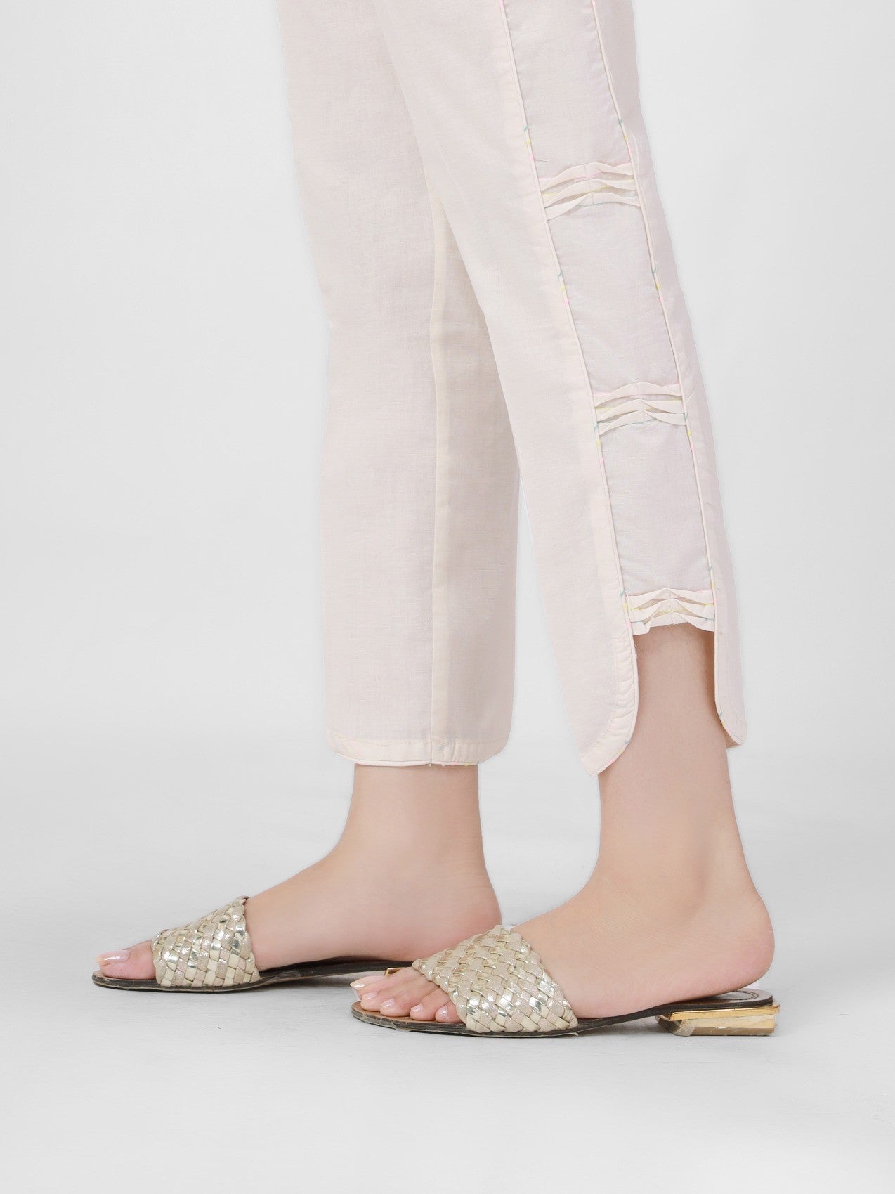 Edenrobe - Women's Cream Trouser - EWBP21-76311