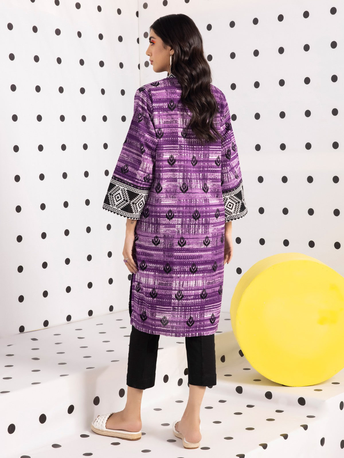 Edenrobe - Pret 1Pc Printed Khaddar Shirt - EWTKA21-67868