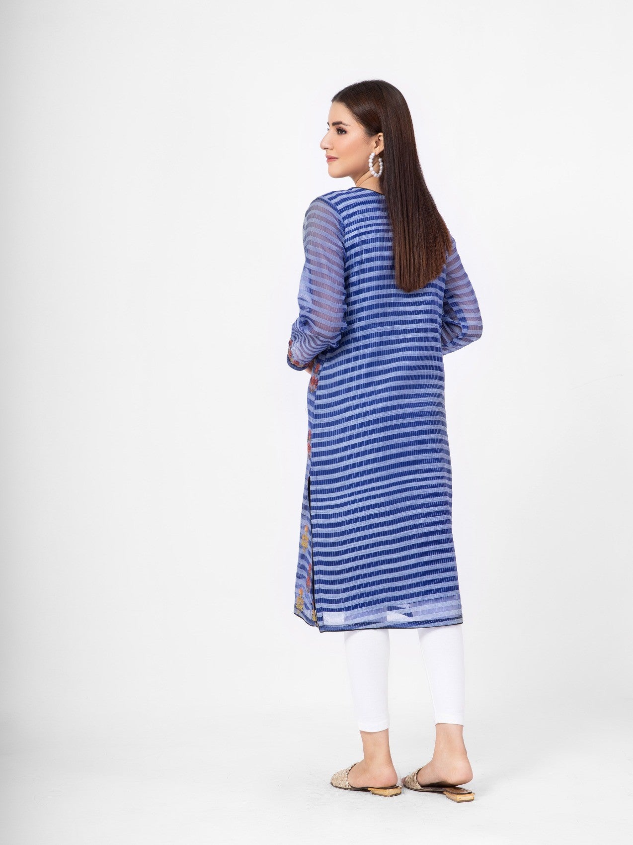 Edenrobe - Pret 1Pc Embroidered Polyester Shirt - EWTKE21-67455