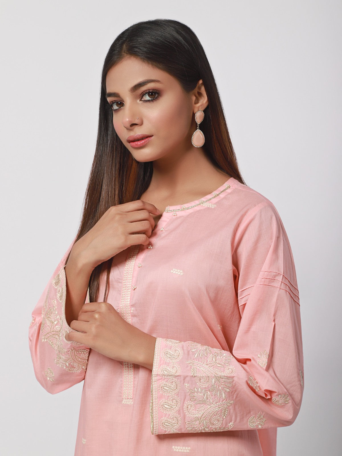 Edenrobe - Pret 1Pc Embroidered Lawn Shirt - EWTKE21-67457