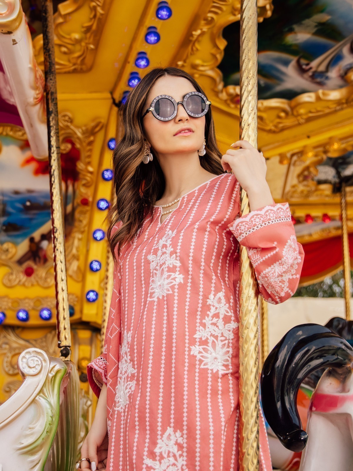 Edenrobe - Pret 3Pc Embroidered Lawn Suit - EWTKE21-67484 (3-PCS)