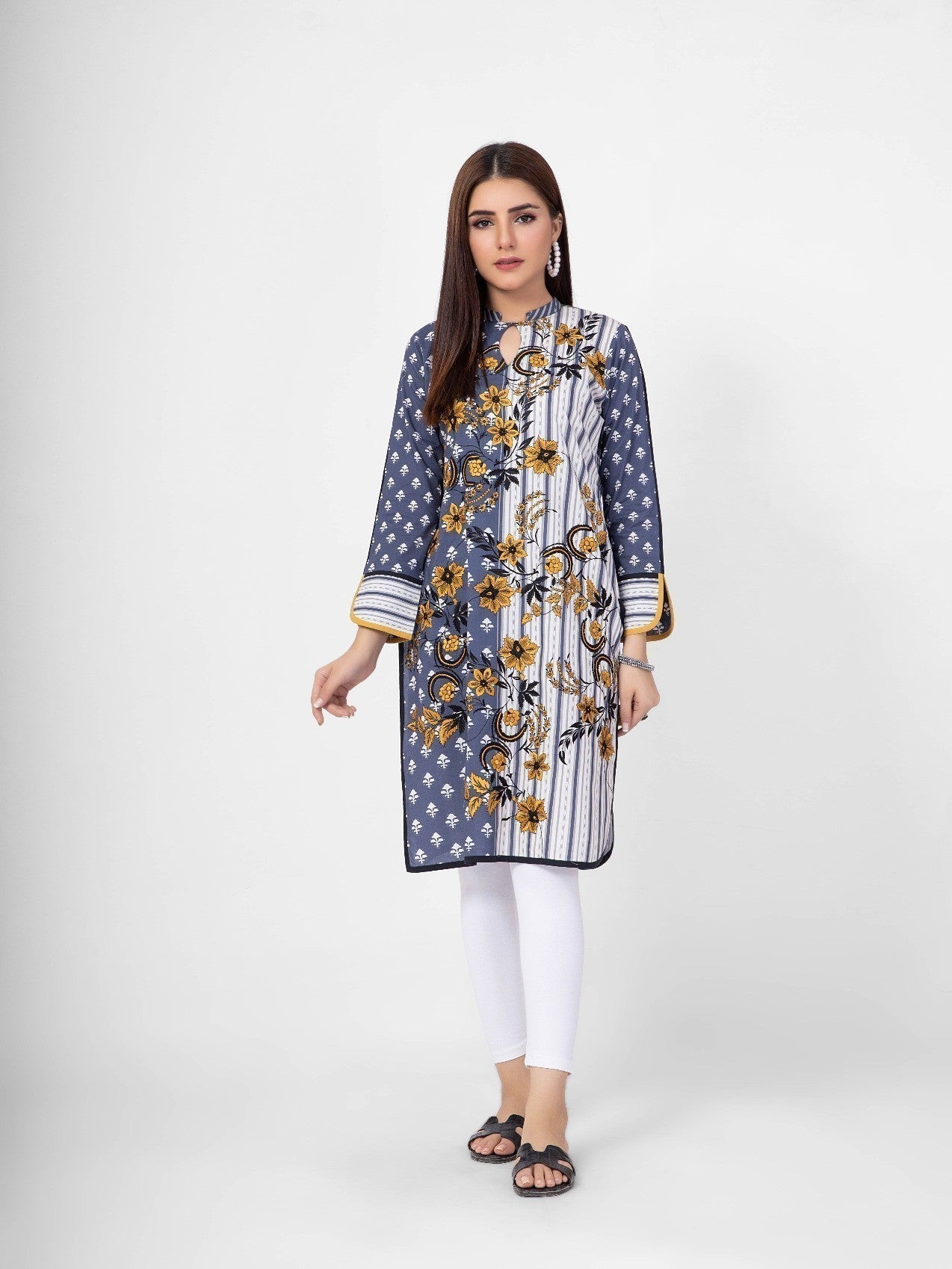 Edenrobe - Pret 1Pc Embroidered Lawn Shirt - EWTKE21-67534