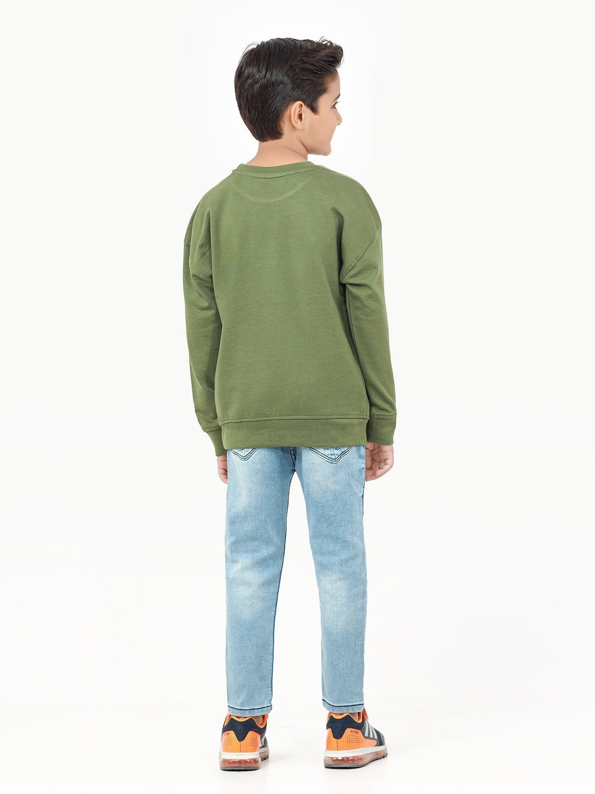 Edenrobe - Boy's Olive Green Sweatshirt - EBTSS22-009
