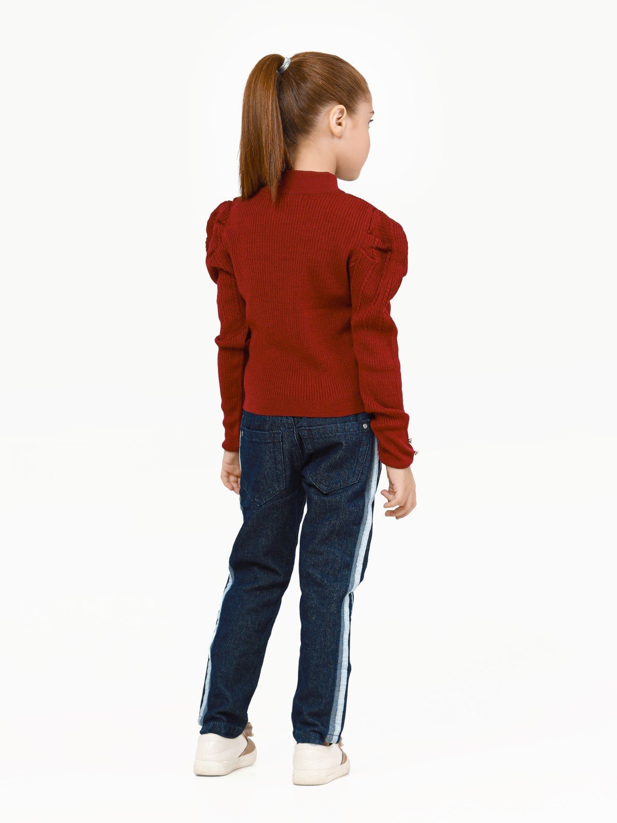 Edenrobe - Girl's Magenta Sweater - EGTSWT22-002
