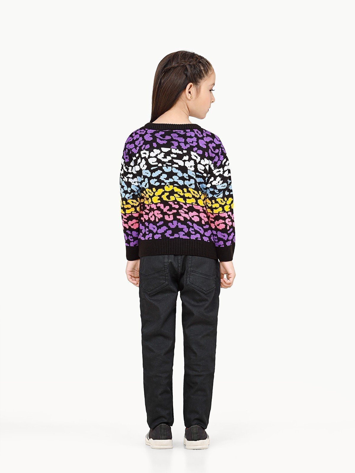 Edenrobe - Girl's Multi Sweater - EGTSWT22-005