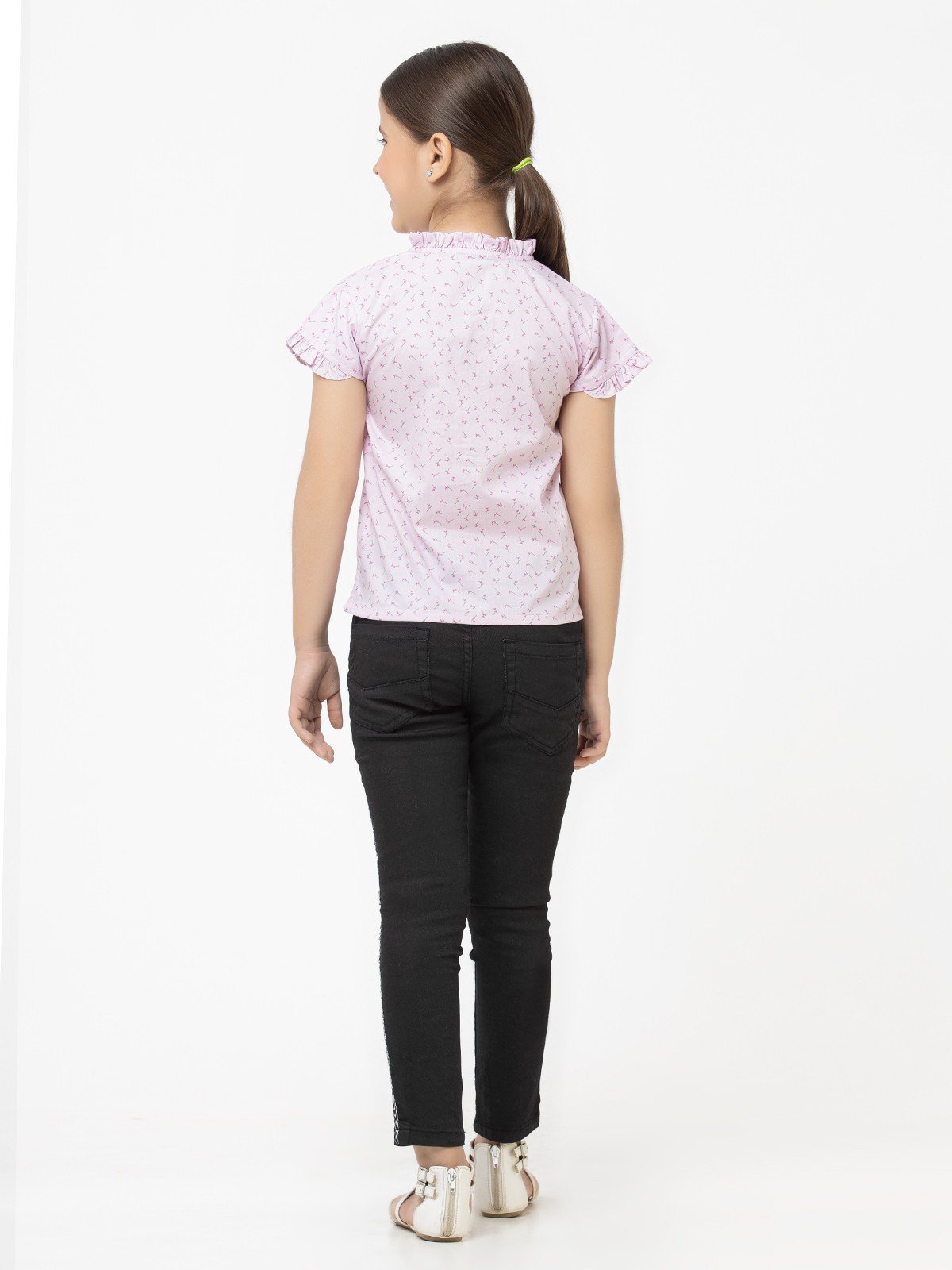 Edenrobe - Girl's Light Pink Fusion Top - EGTW22-025