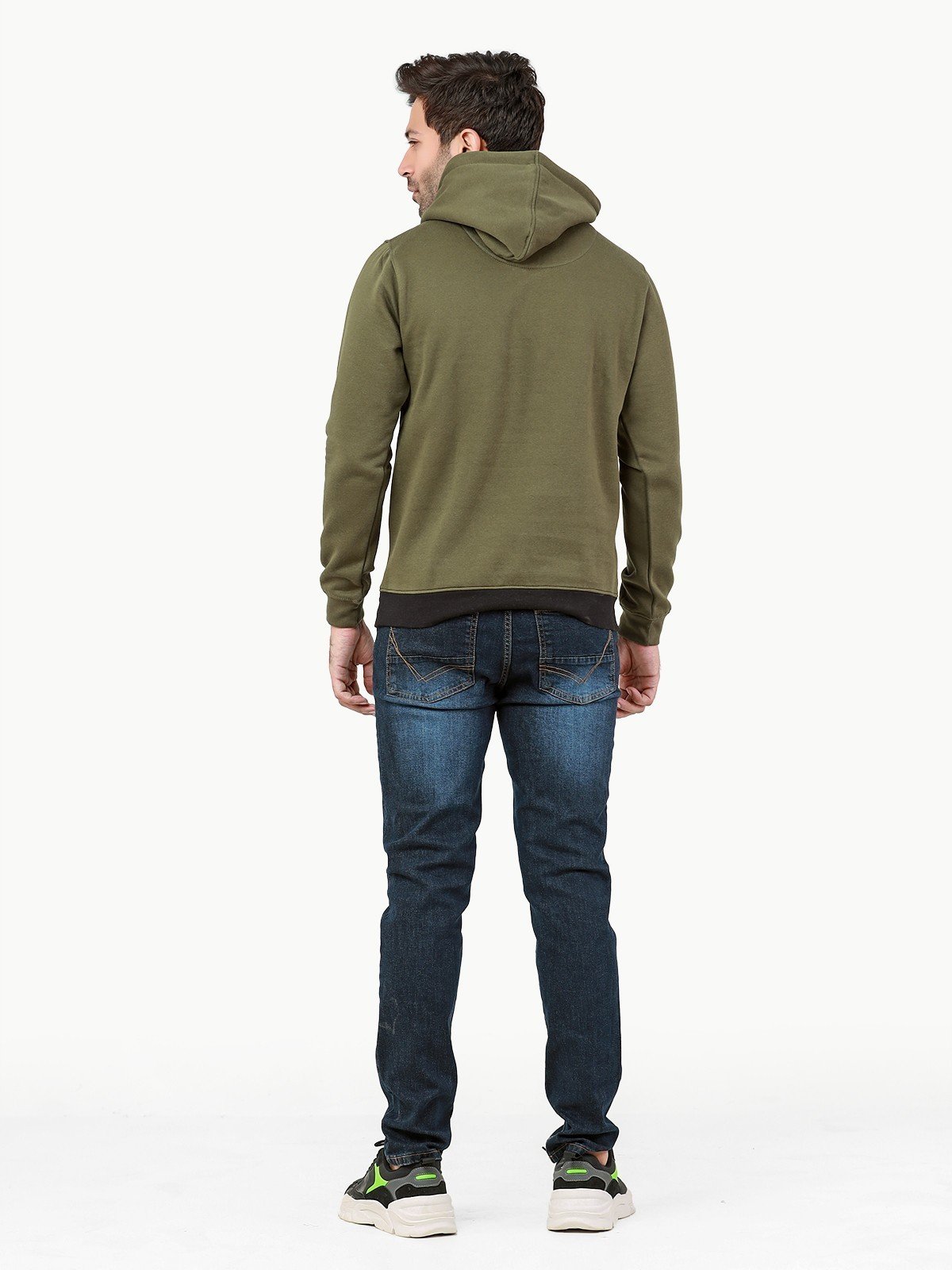 Edenrobe - Men's Olive Green Hoodie - EMTH22-002