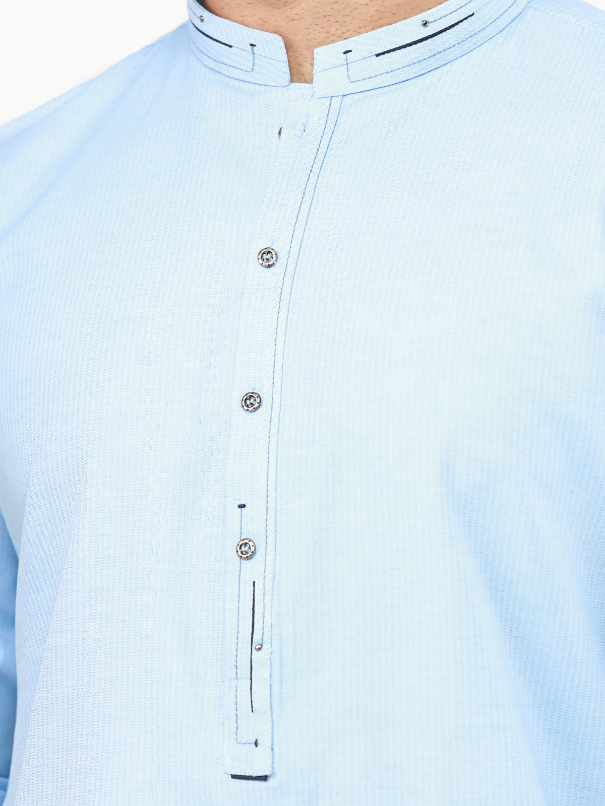 Edenrobe - Men's Sky Blue Kurta - EMTK22S-99217