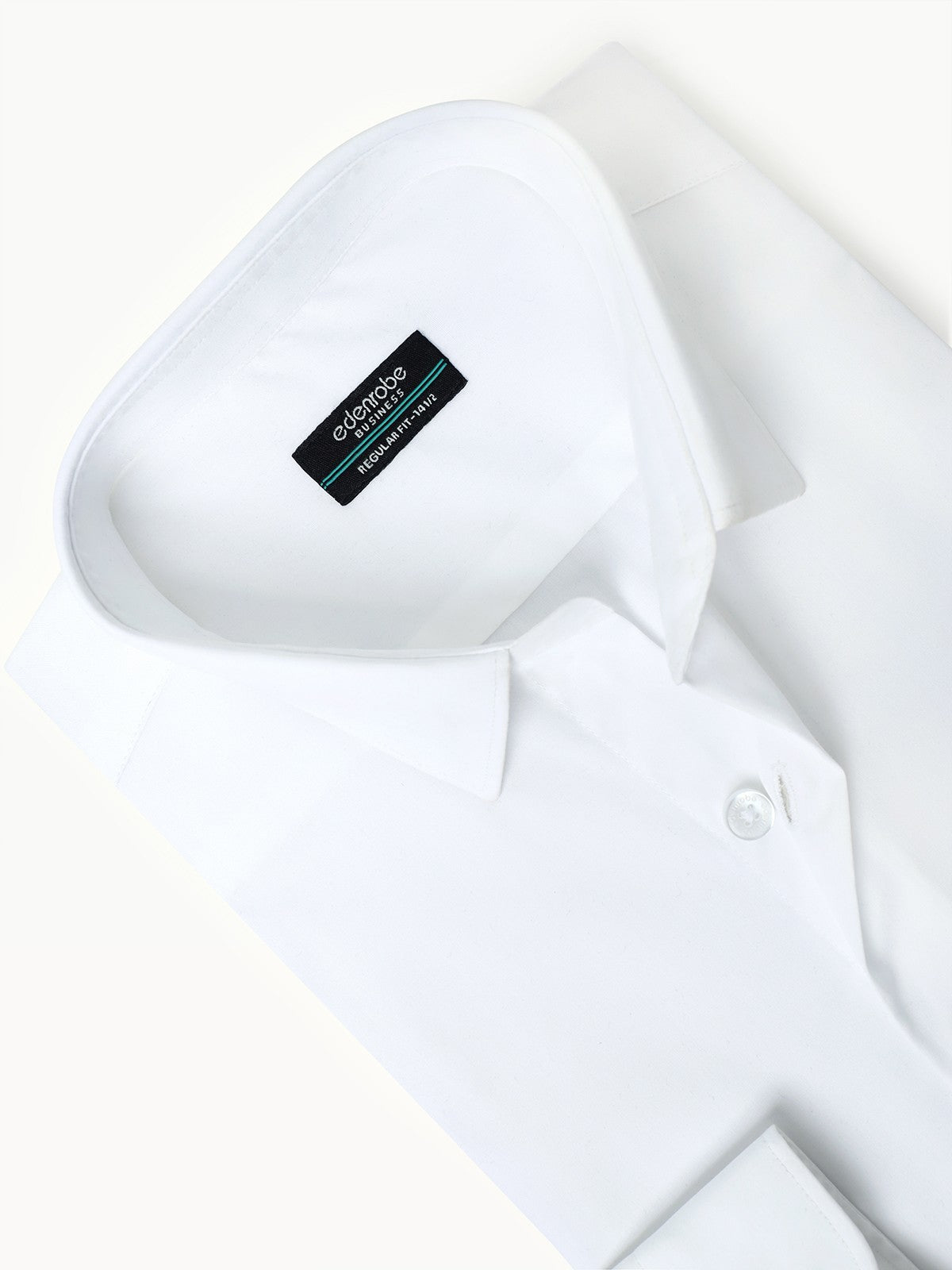 Edenrobe - Men's White Shirt Plain - EMTSB22-115