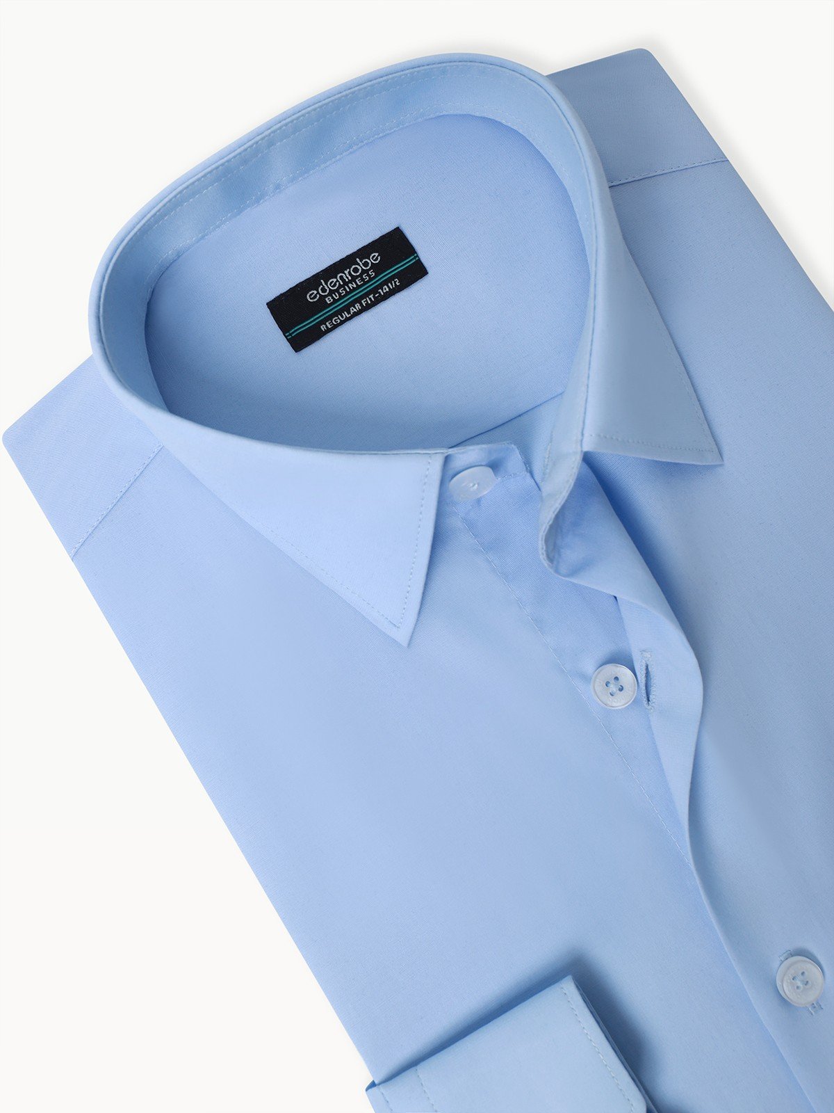 Edenrobe - Men's Sky Blue Shirt Plain - EMTSB22-121