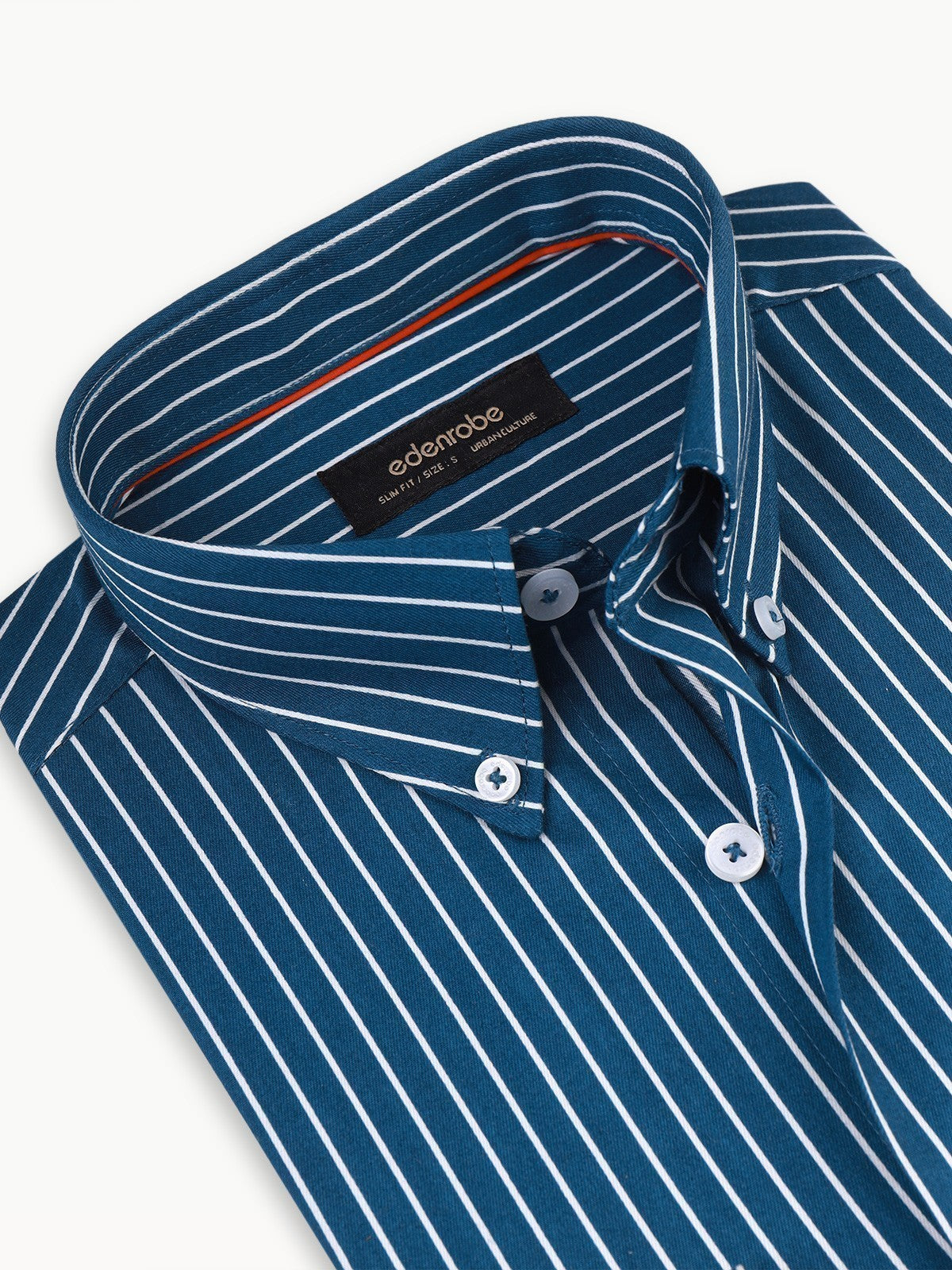 Edenrobe - Men's Teal Blue Shirt - EMTSUC22-172
