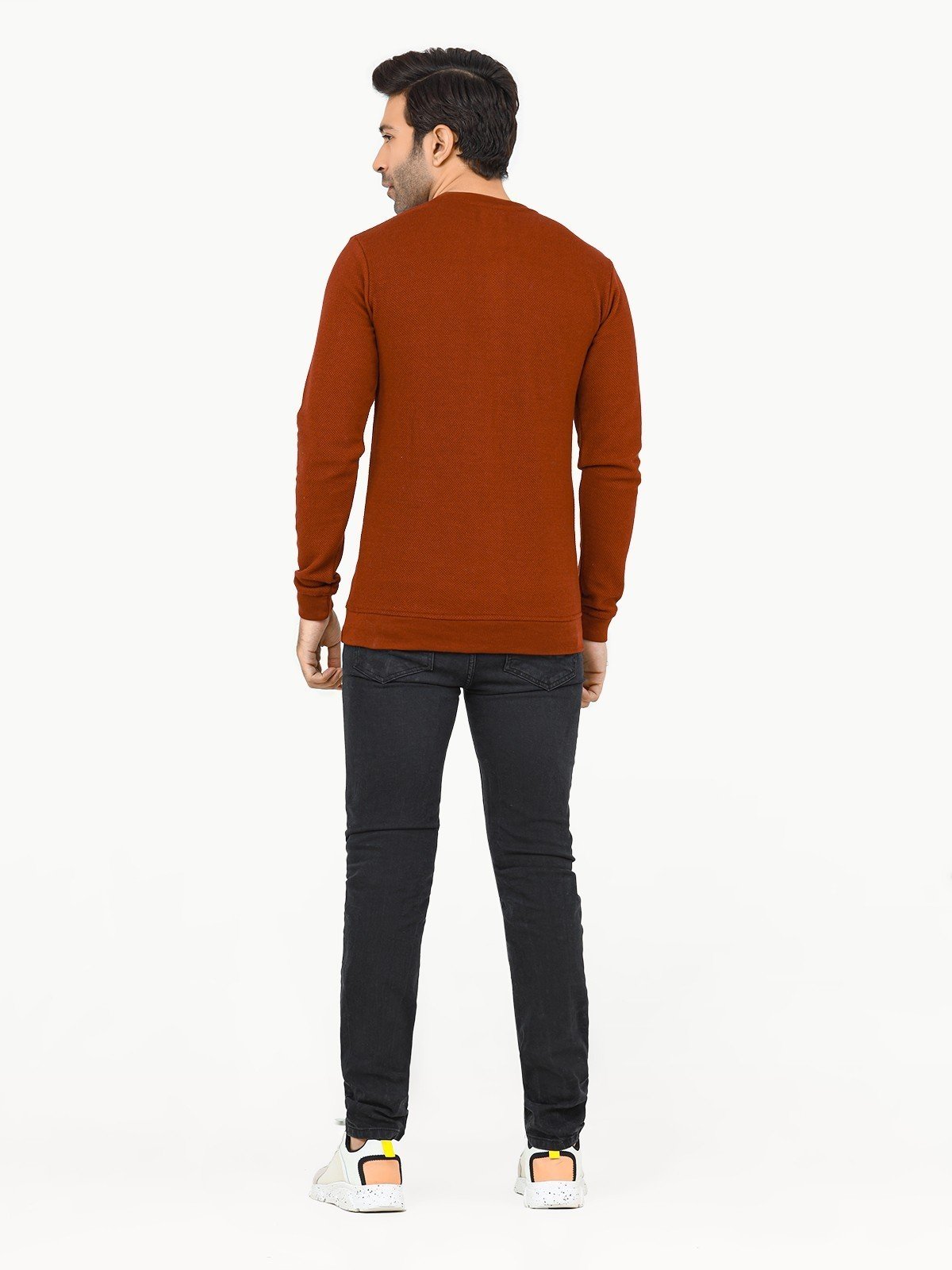 Edenrobe - Men's Maroon SweatShirt - EMTSS22-003