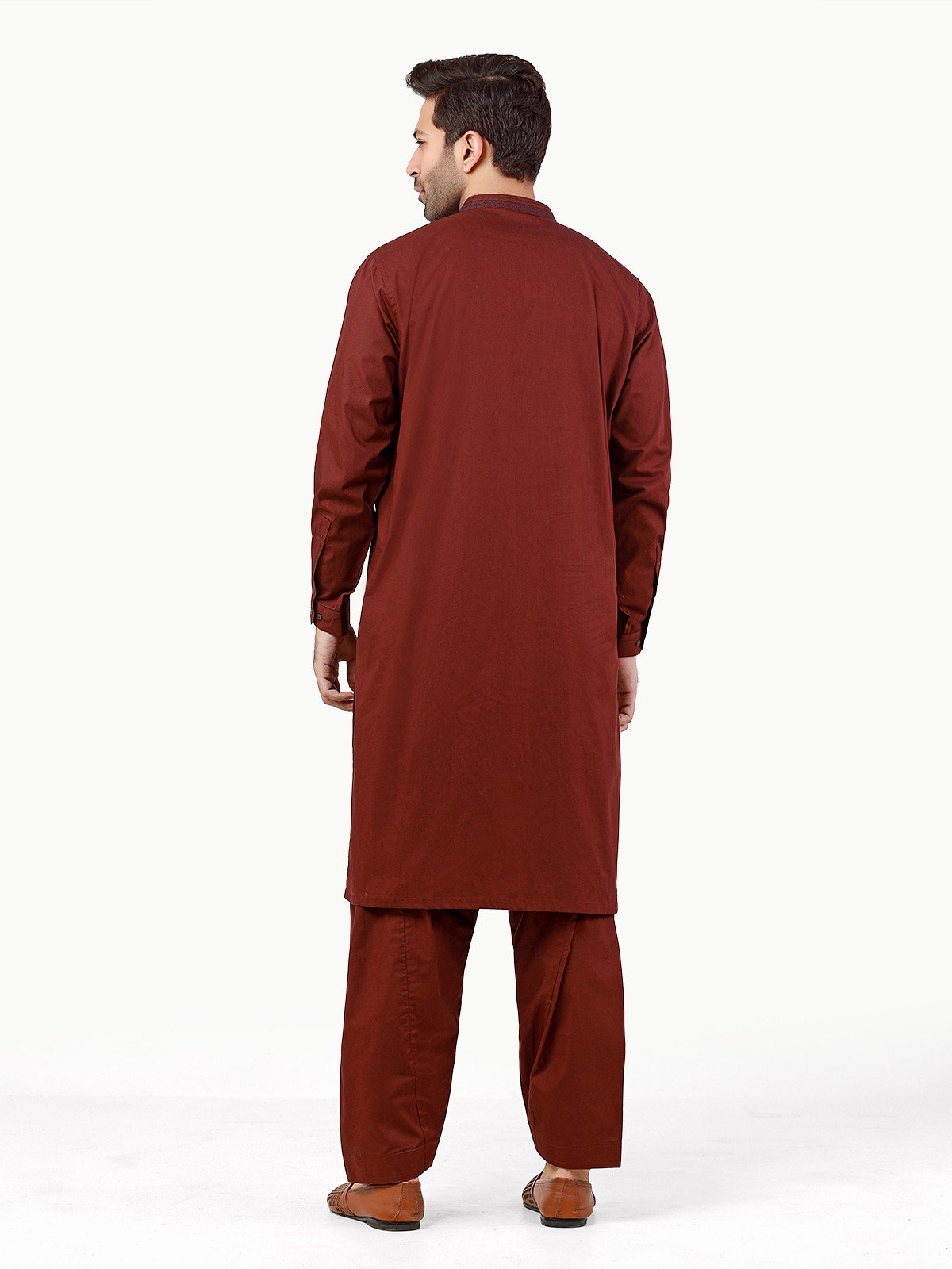 Edenrobe - Men's Dark Maroon Swish Collection - EMTSW22S-99256