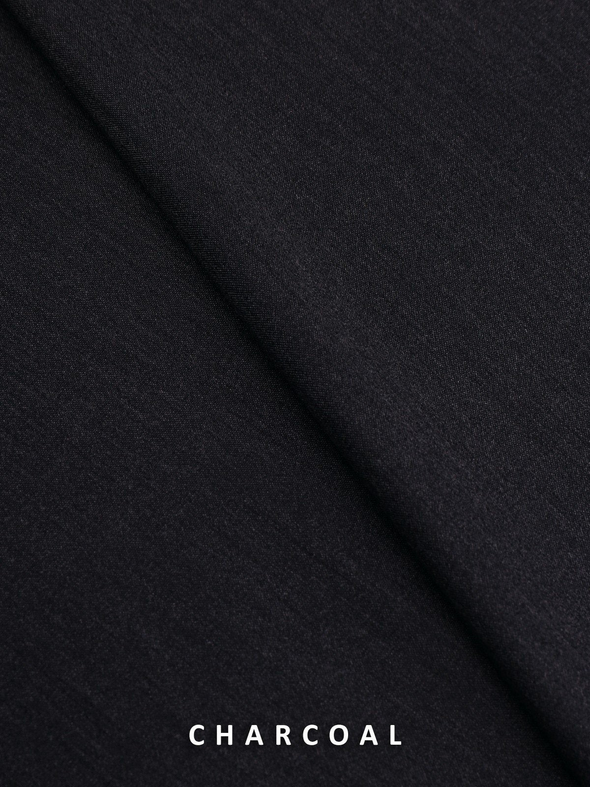 Edenrobe - Men's Unstitched Charcoal - EMUB22S-CREST