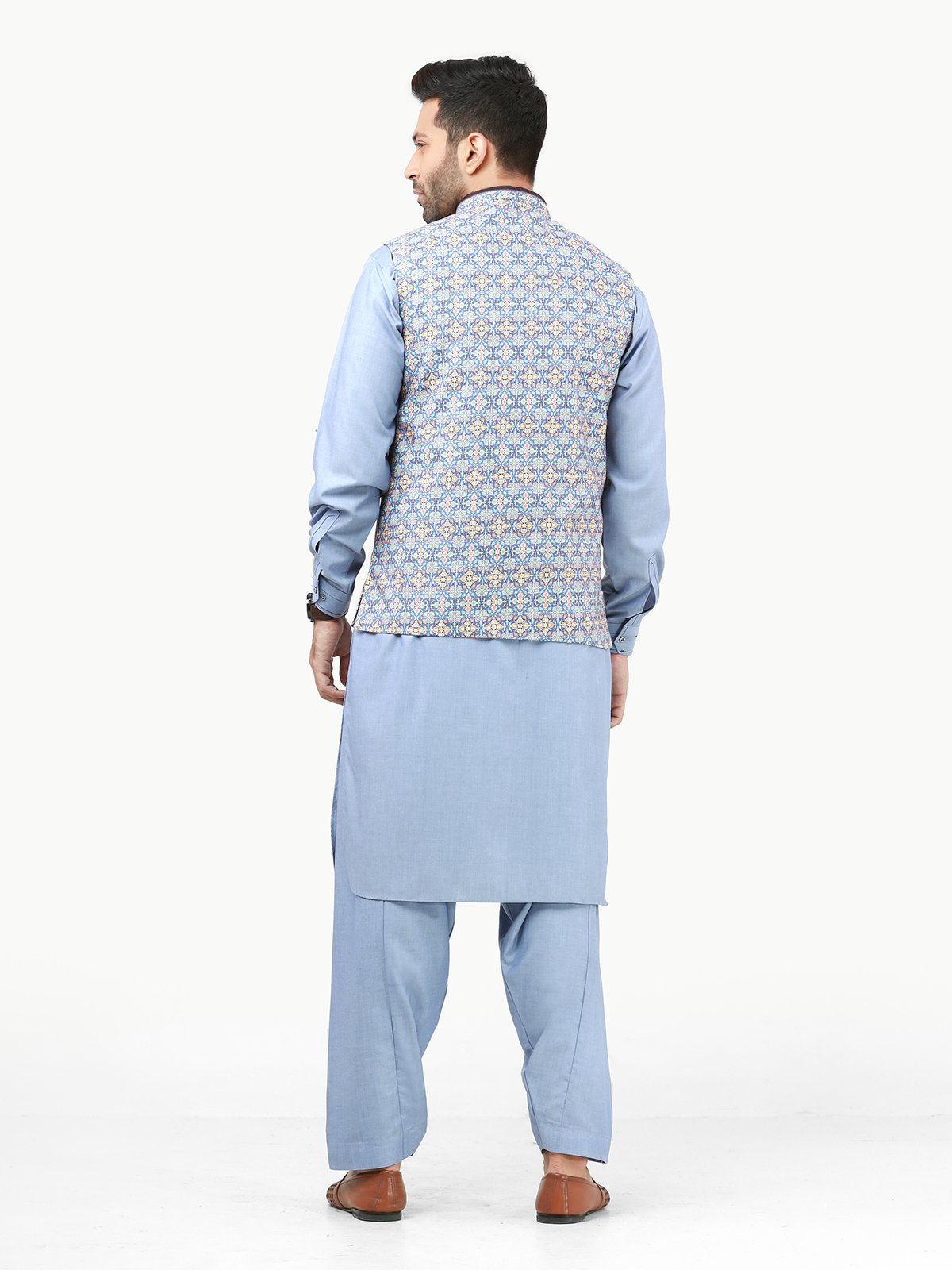 Edenrobe - Men's Multi Waist Coat - EMTWC22-35783