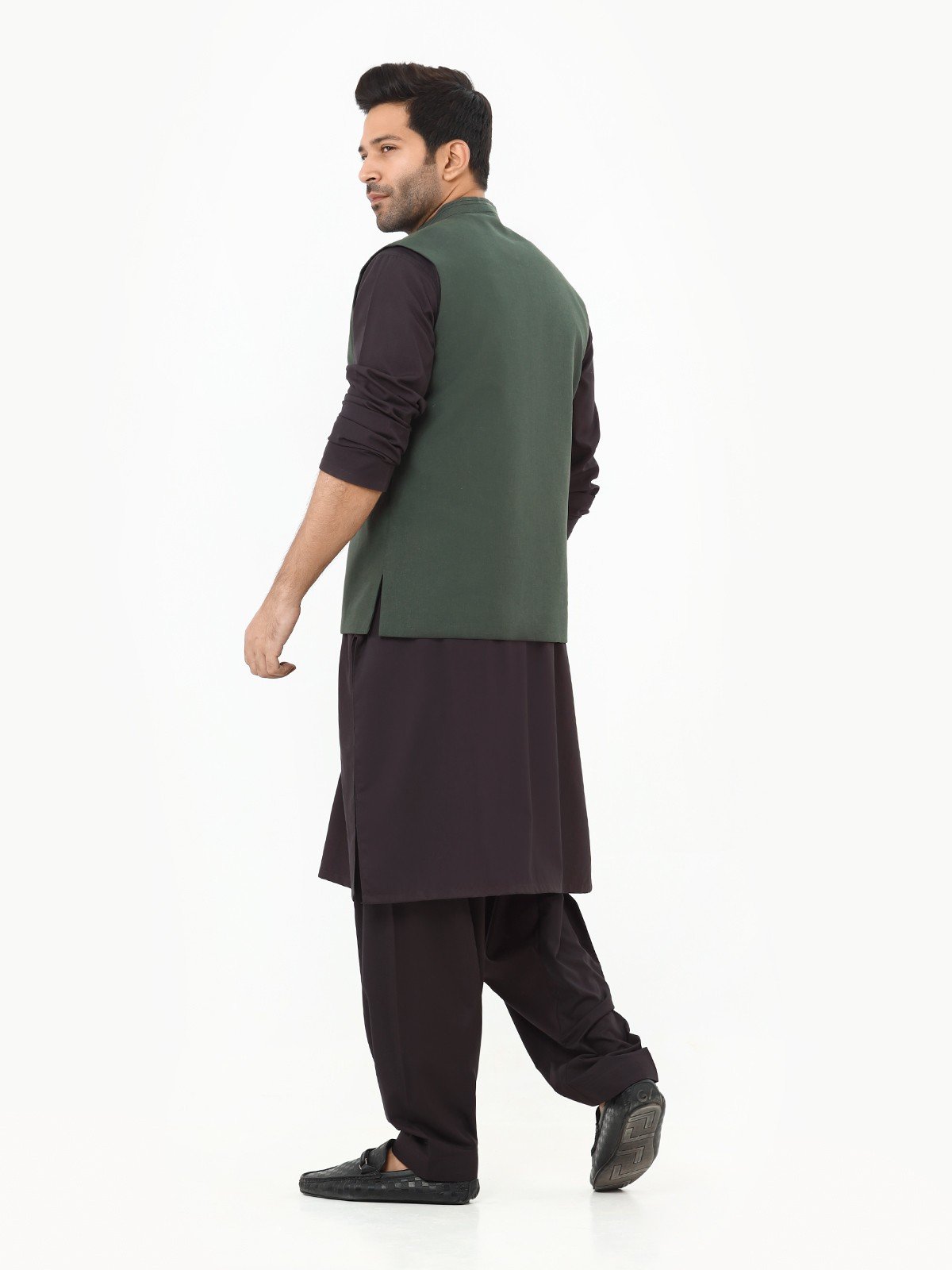 Edenrobe - Men's Bottle Green Waist Coat - EMTWC22-35790