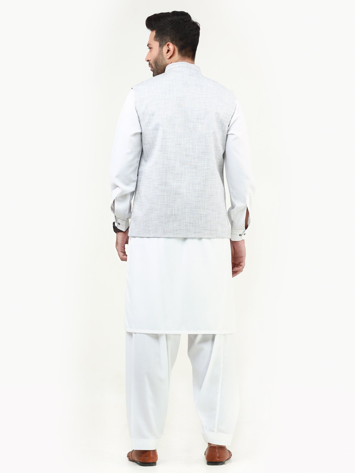 Edenrobe - Men's Light Grey Waist Coat - EMTWC22-35795